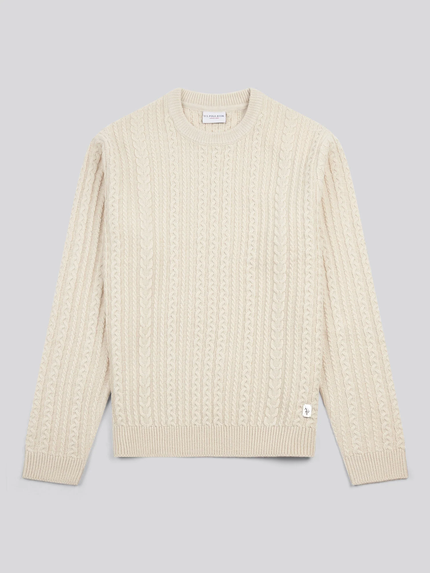 Aran Knit Crew Birch Marl - Image 5