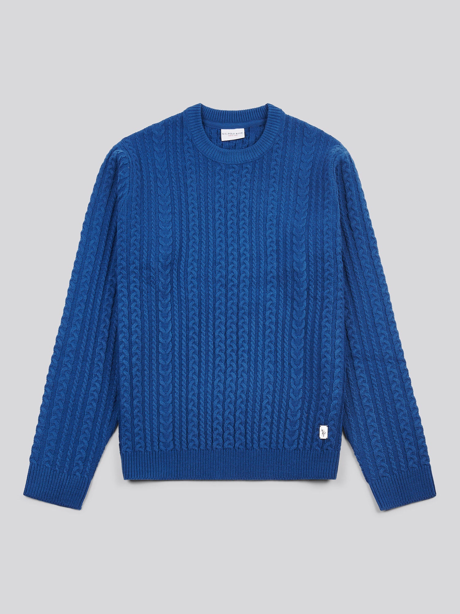 Aran Knit Crew Navy Peony - Image 5