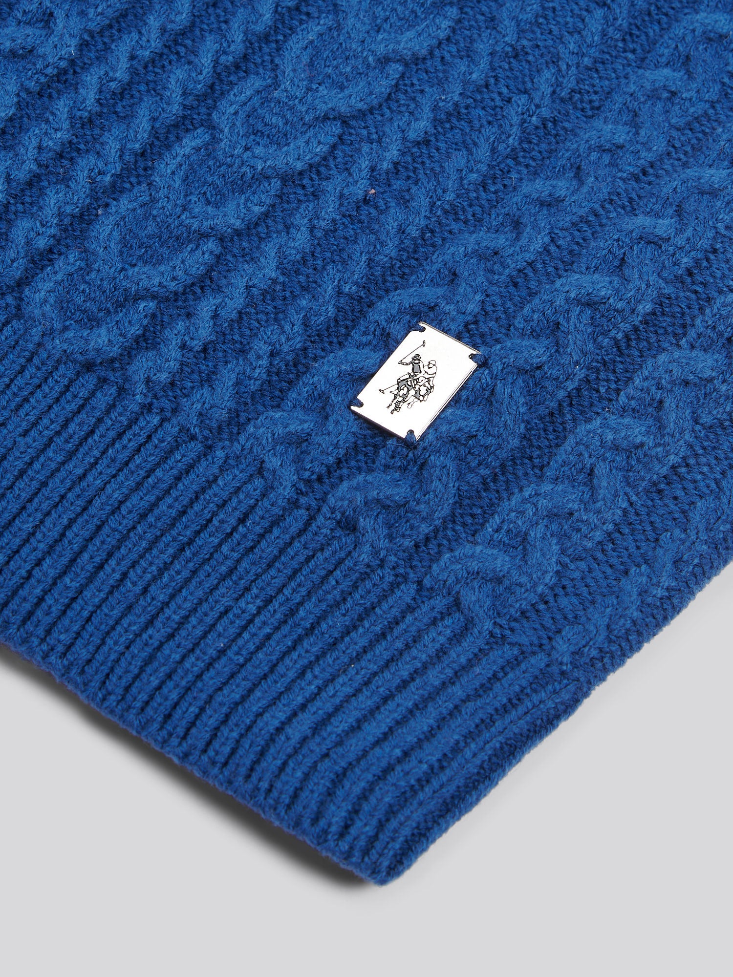 Aran Knit Crew Navy Peony - Image 7