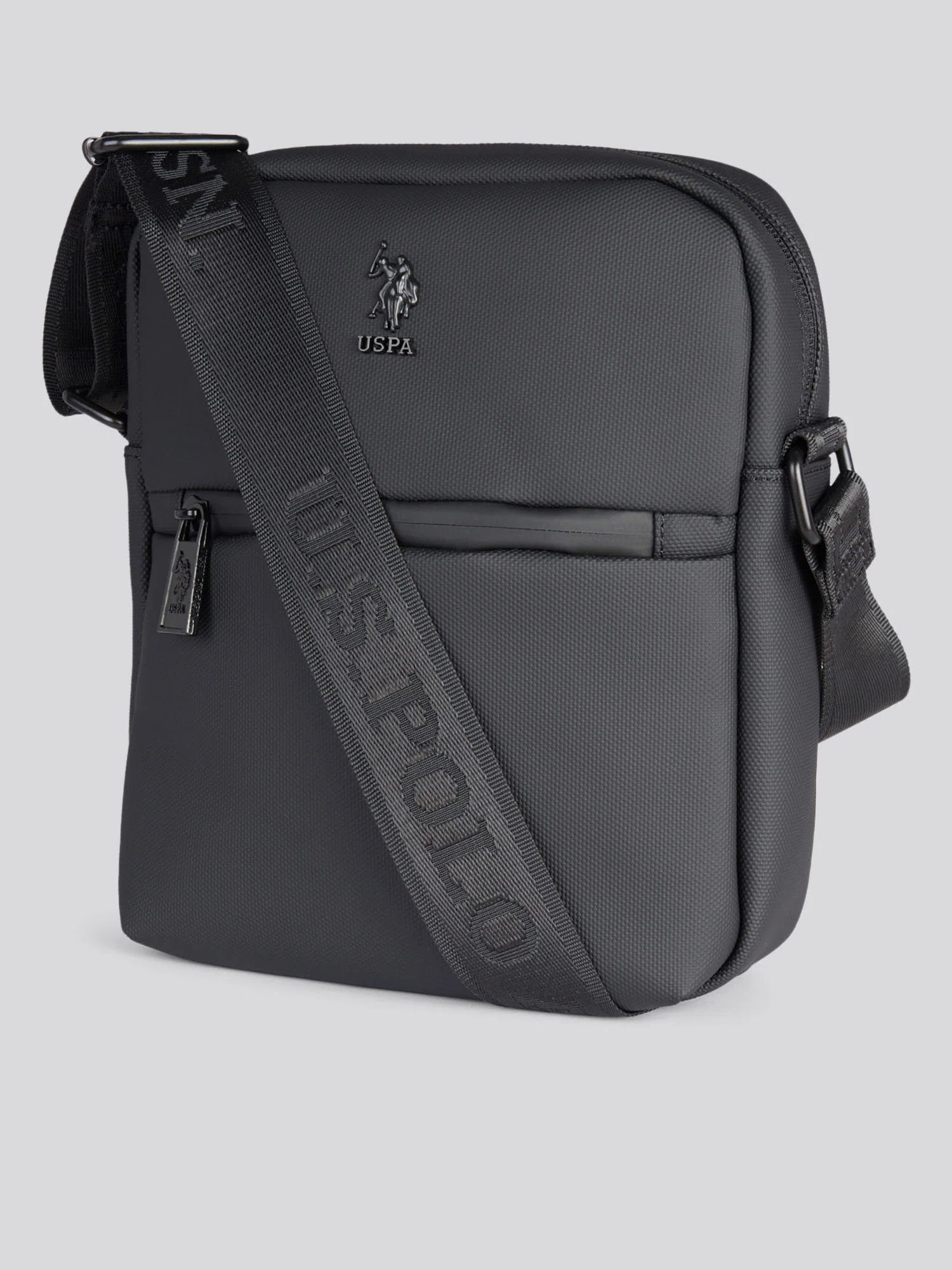 Czarna poliestrowa strzała Crossbody - Image 2