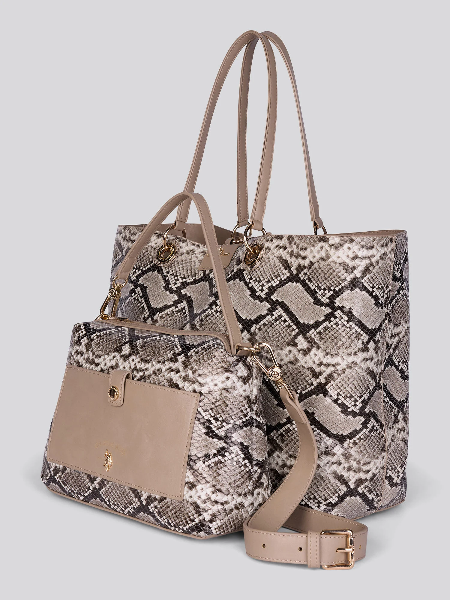 Axtell Reversible Shoppin Pu Light Taupe - Image 4