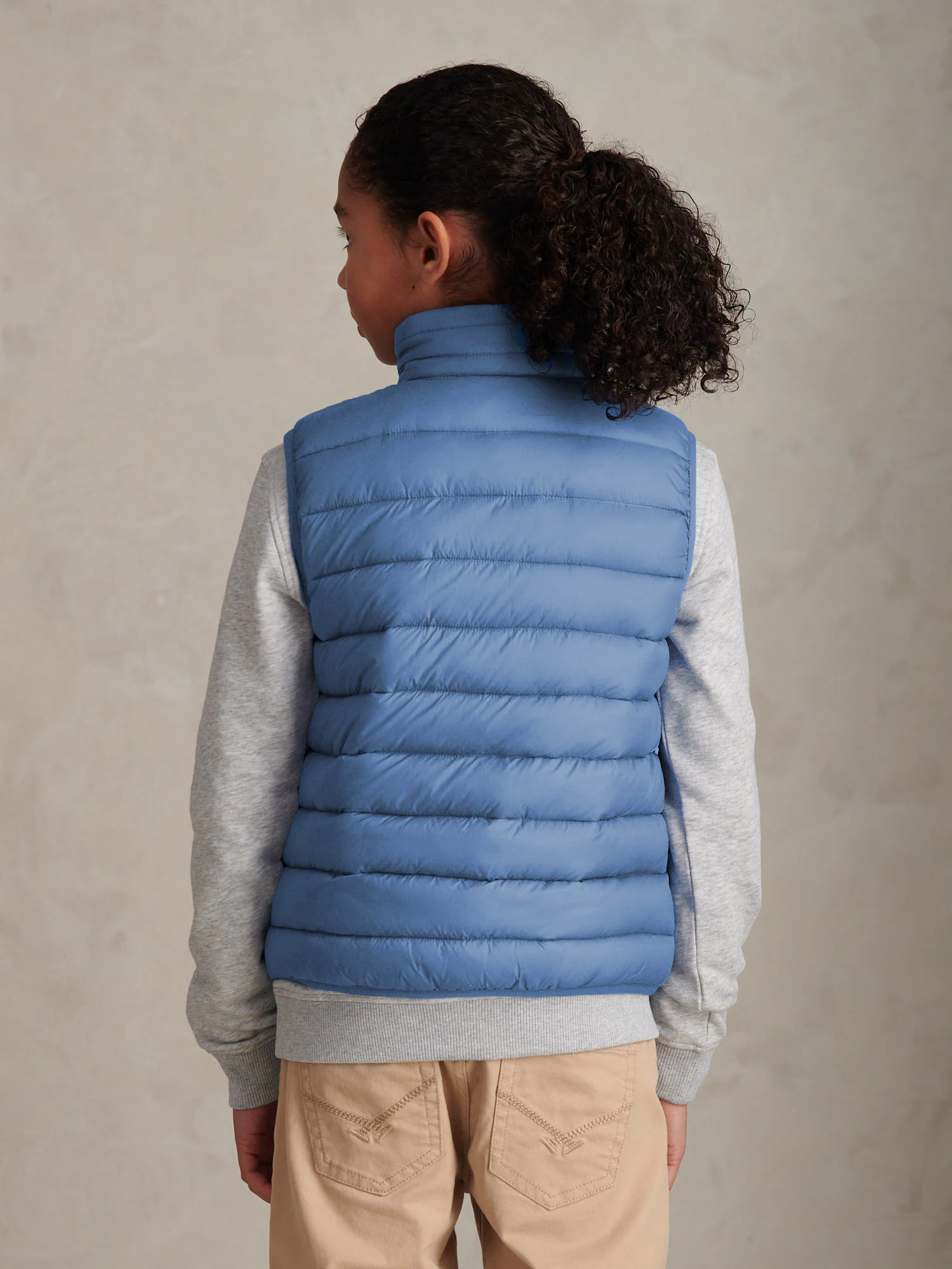 Boys Lightweight Quilted Gilet Blue Horizon - Image 4