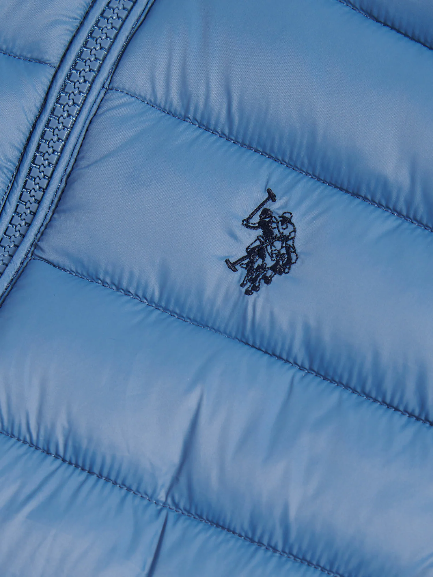 Boys Lightweight Quilted Gilet Blue Horizon - Image 8