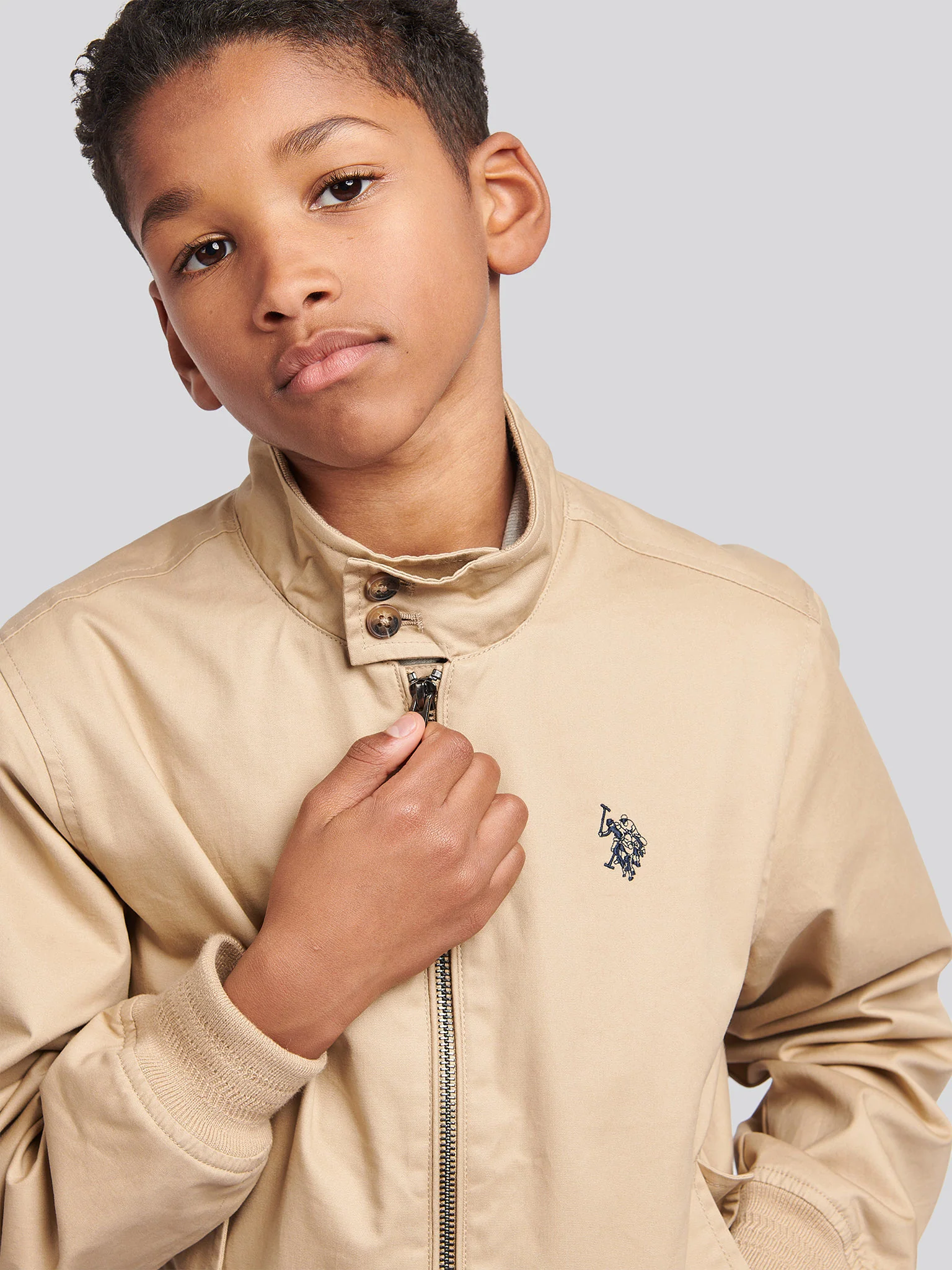 Chłopcy Cotton Twill Harrington Kurtka w kukurydzy - Image 2