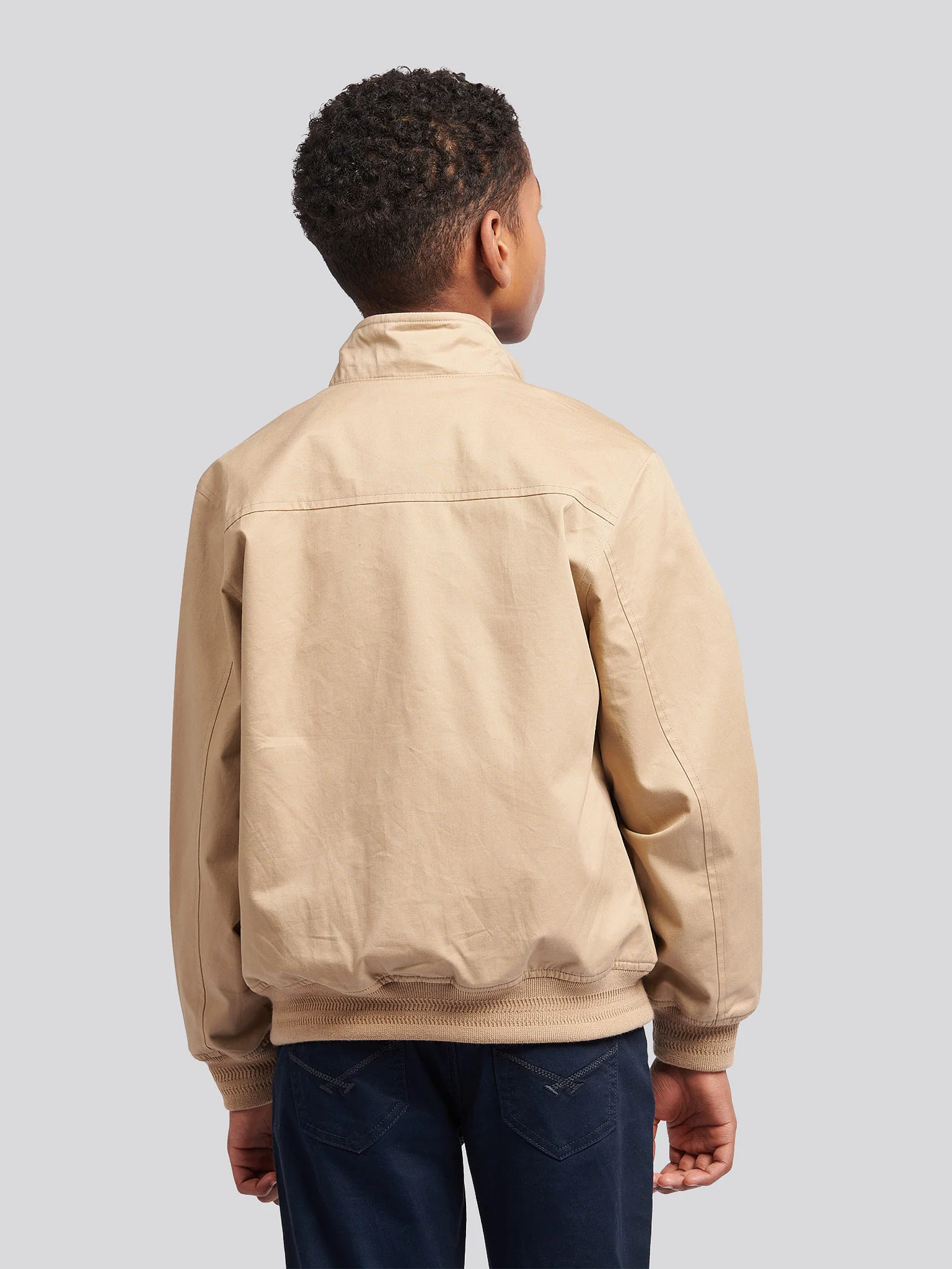 Chłopcy Cotton Twill Harrington Kurtka w kukurydzy - Image 4