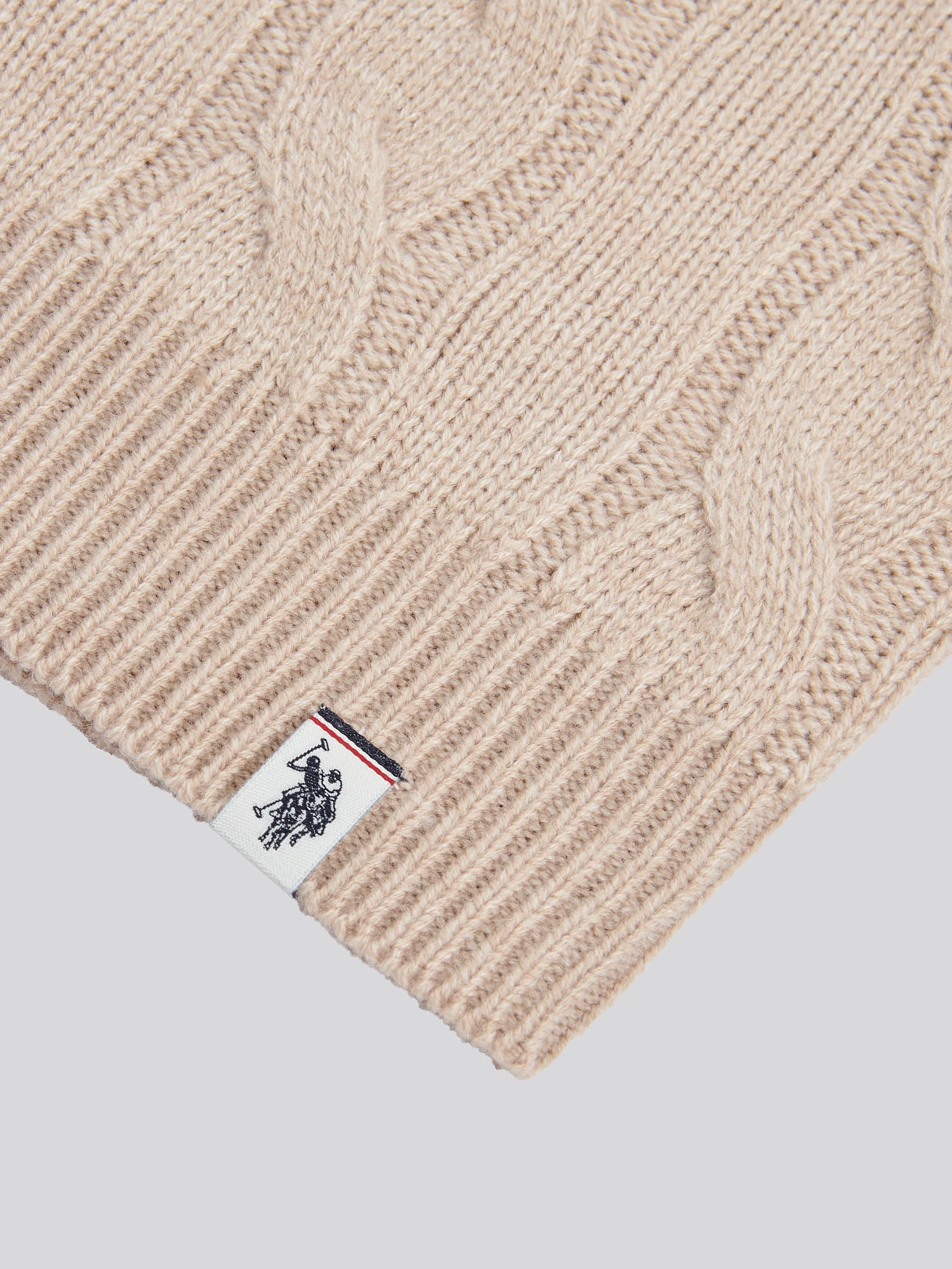 Cable Knit Crew Atmosfhere Marl - Image 7