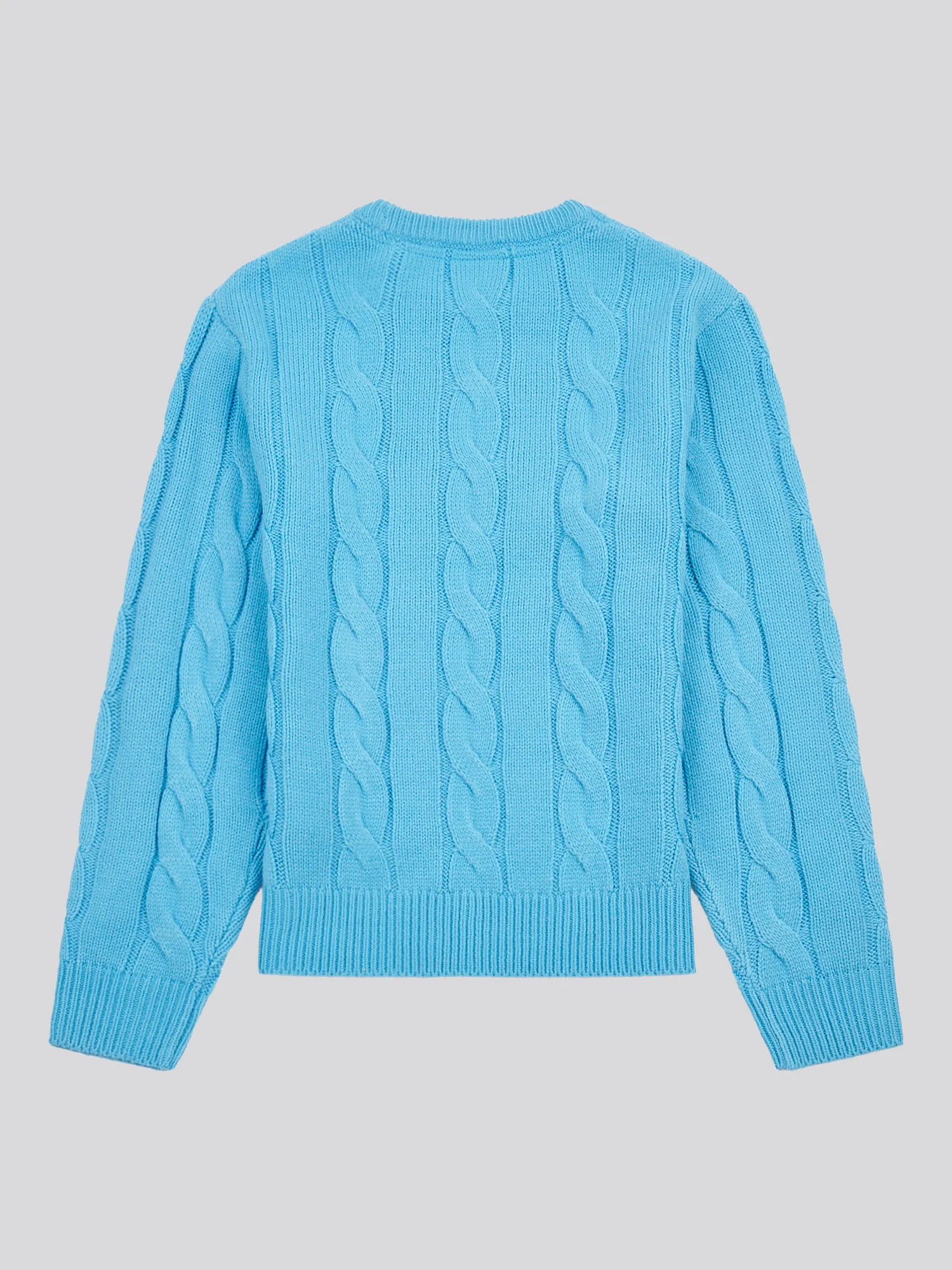 Cable Knit Crew Heritage Blue - Image 6