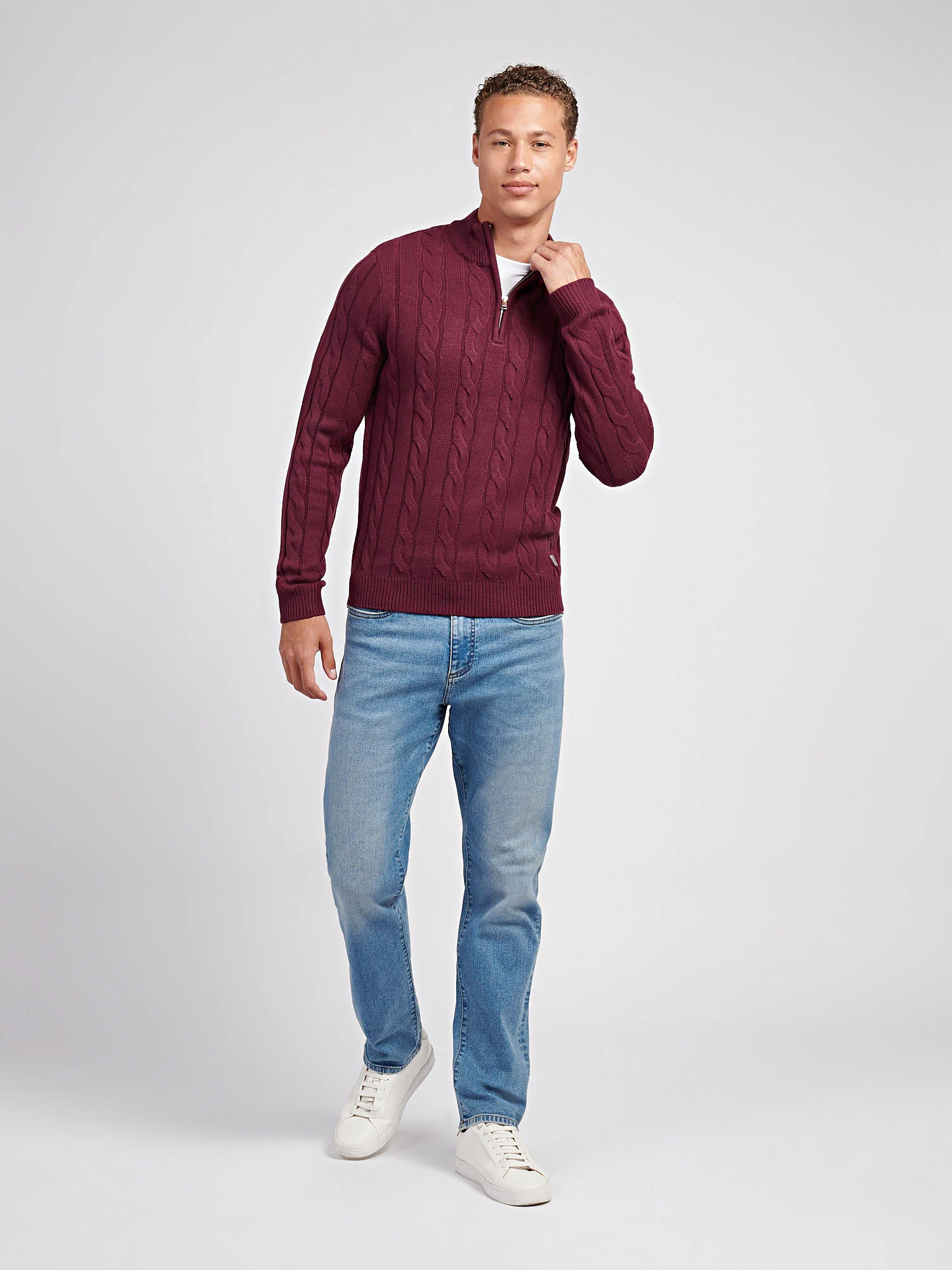 Wino winogronowe z dzianiny kablowej - Image 3