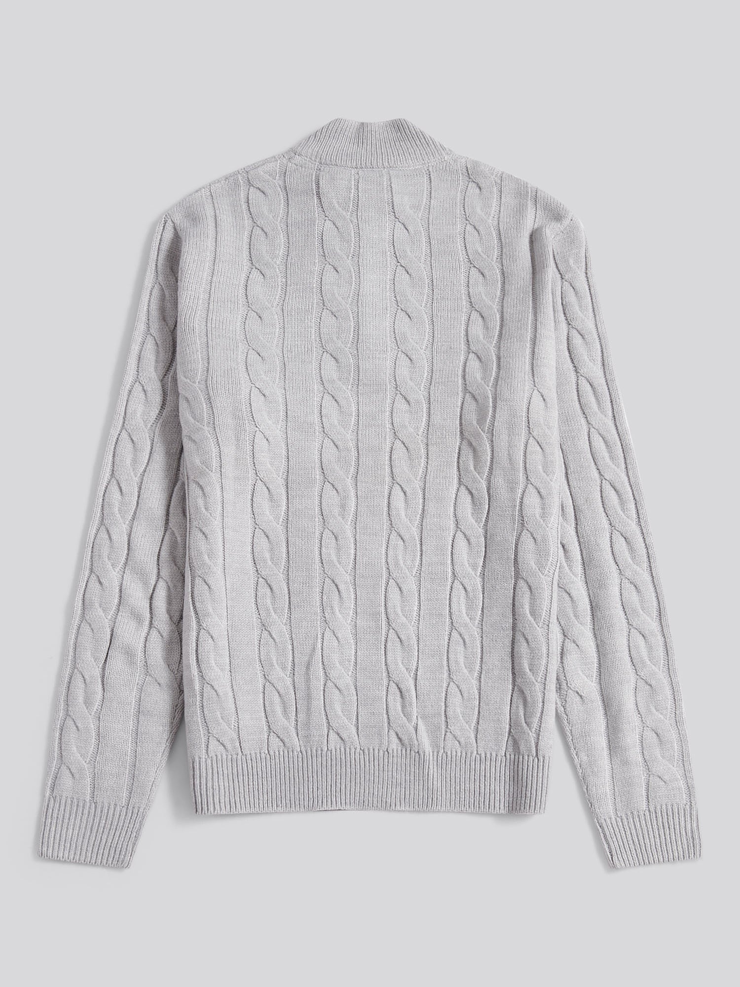 Kabel Knit lejek vintage Grey Heather - Image 6