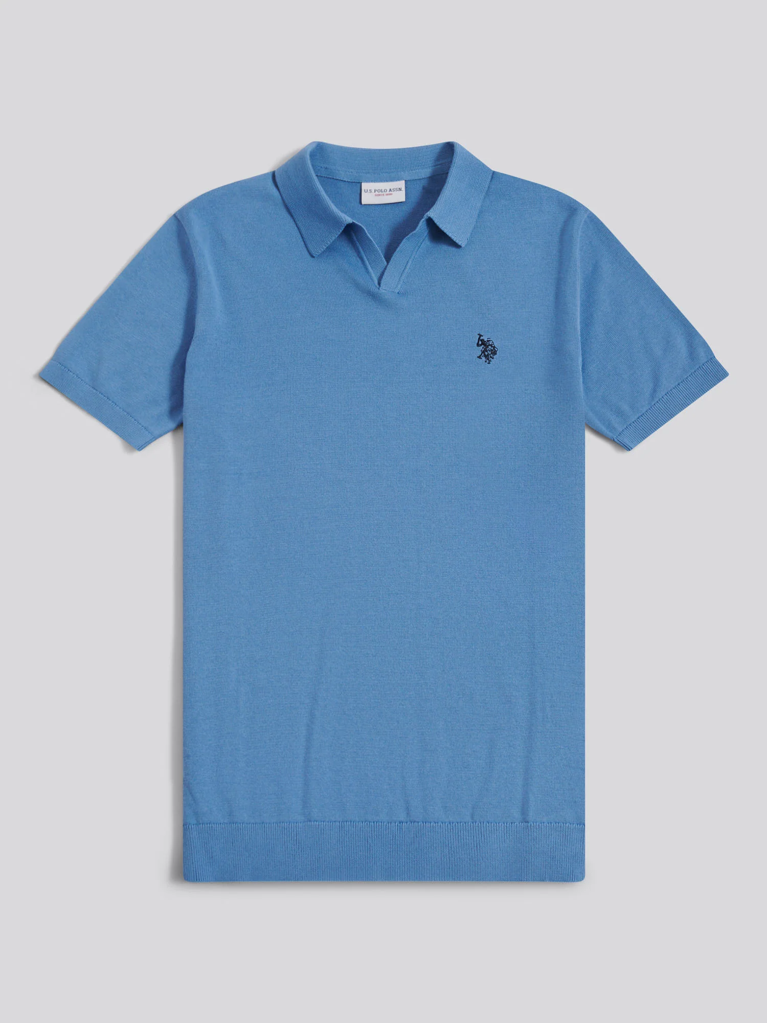 Mens Combed Cotton Double Horsemen Revere Polo Shirt Riviera - Image 5