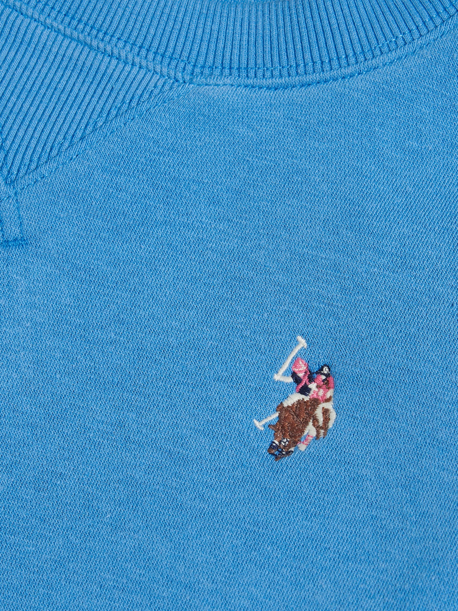 Womens Double Horsemen Crew Sweatshirt Regatta Blue - Image 8