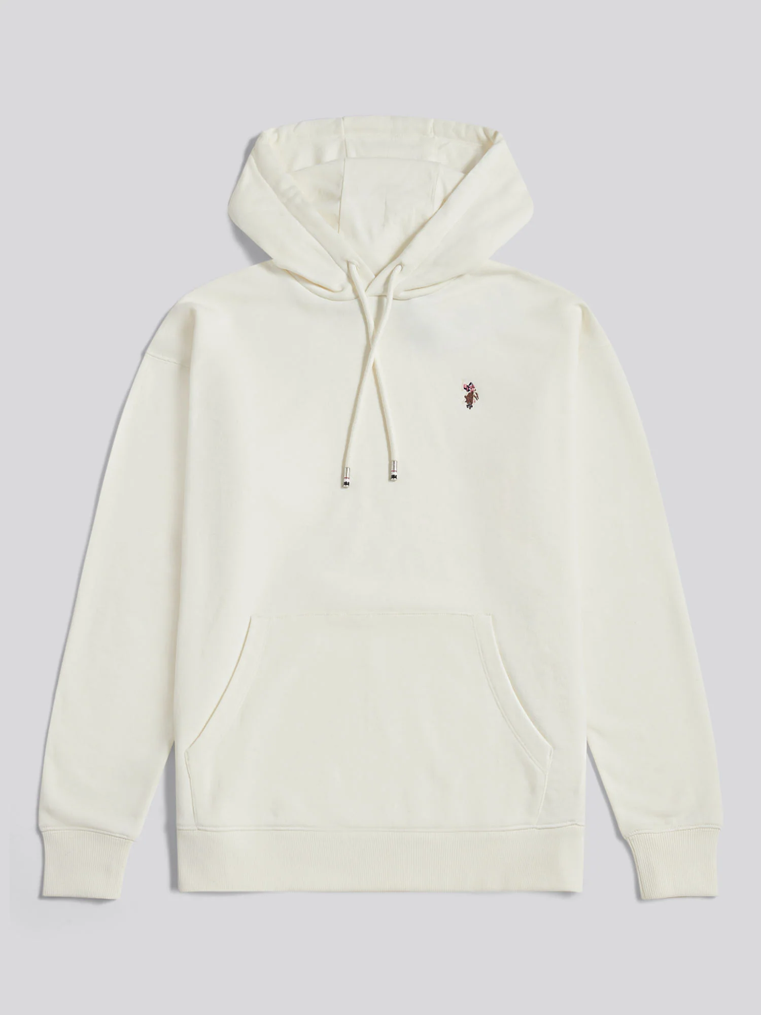 Womens Double Horsemen Logo Hoodie Marshmallow