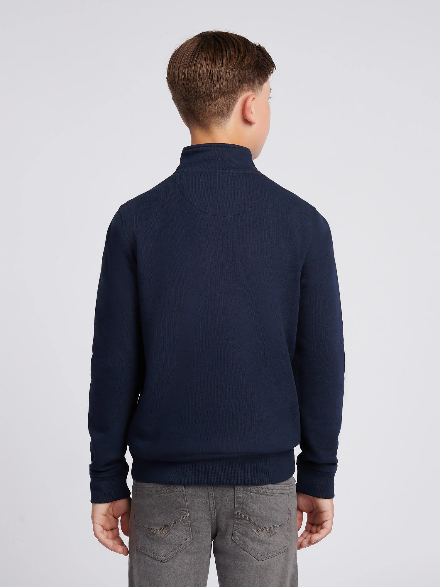 DHM LB 1/4 Zip Dark Sapphire Navy/Haute Red DHM - Image 4