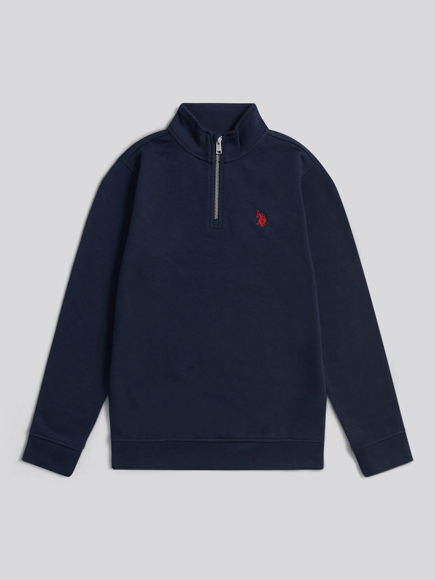 DHM LB 1/4 Zip Dark Sapphire Navy/Haute Red DHM - Image 6