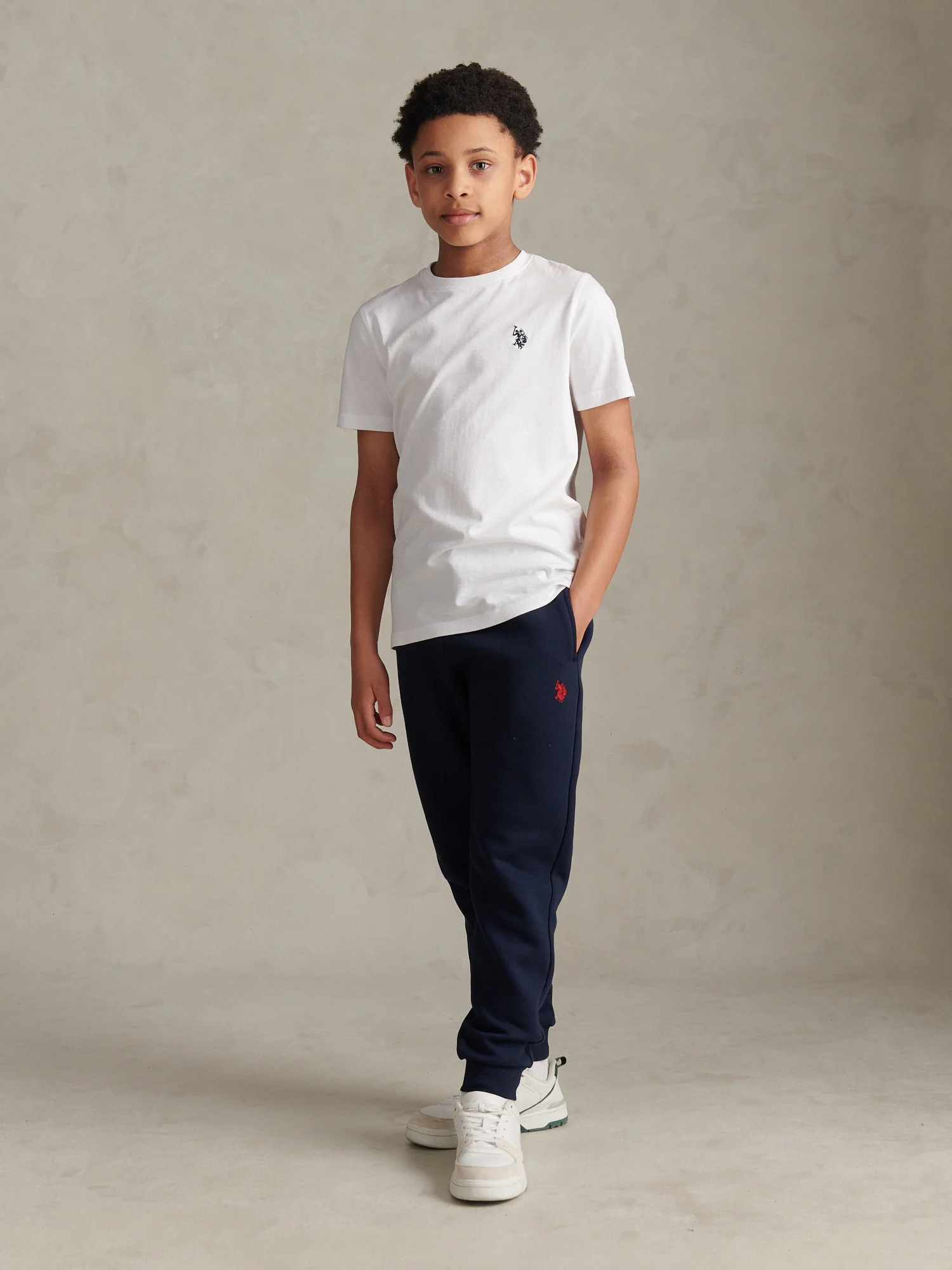 DHM LB Jogger Dark Sapphire Navy/Haute Red Dhm - Image 3