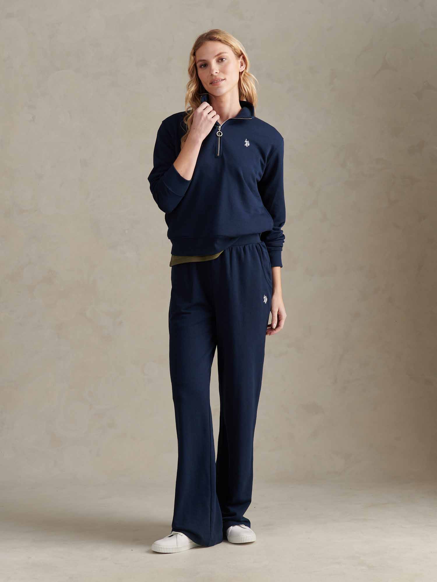 DHM LB Quarter Zip Swe Navy Iris - Image 5