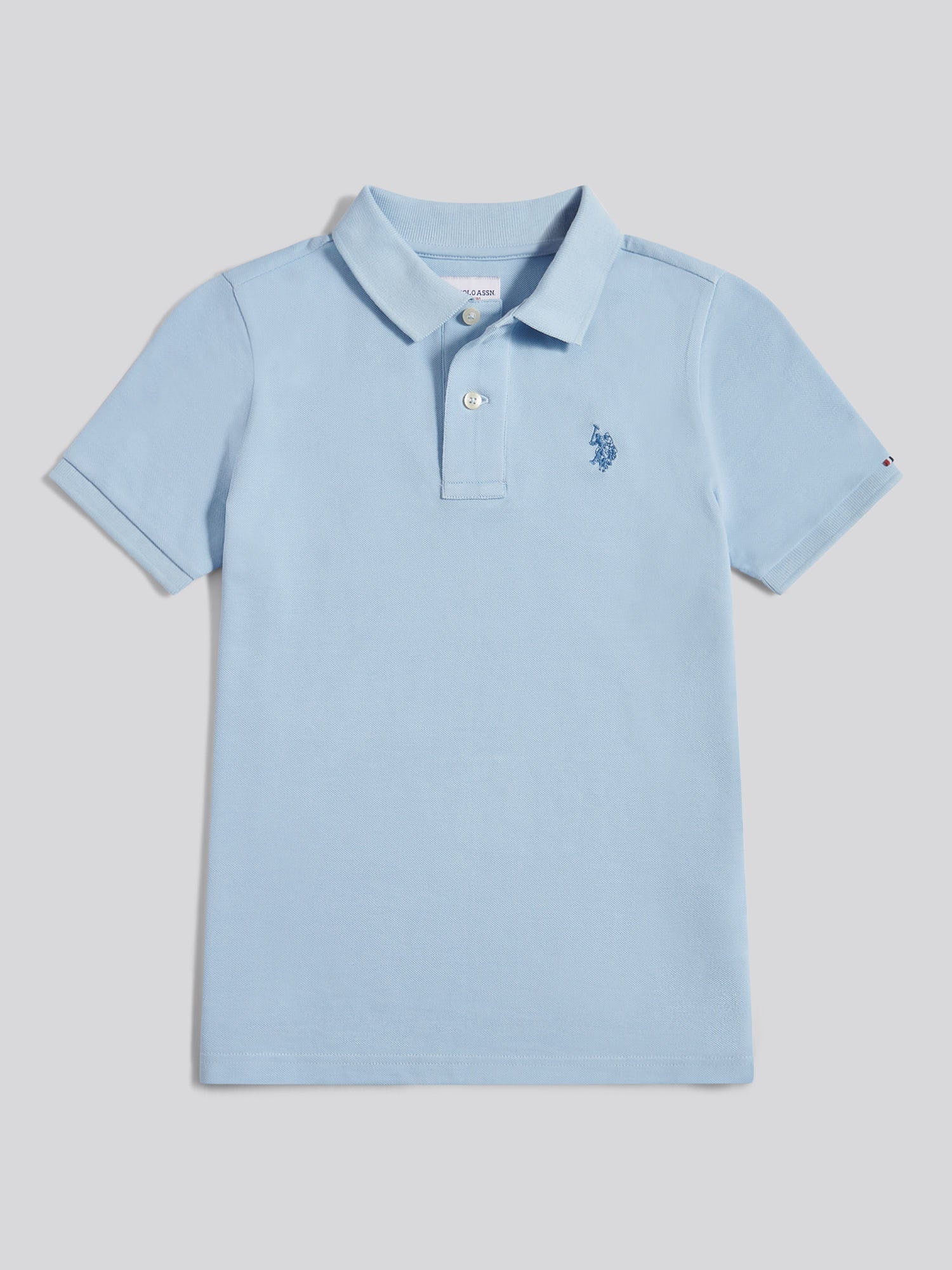 DHM Pique Polo Chambray Blue - Image 6