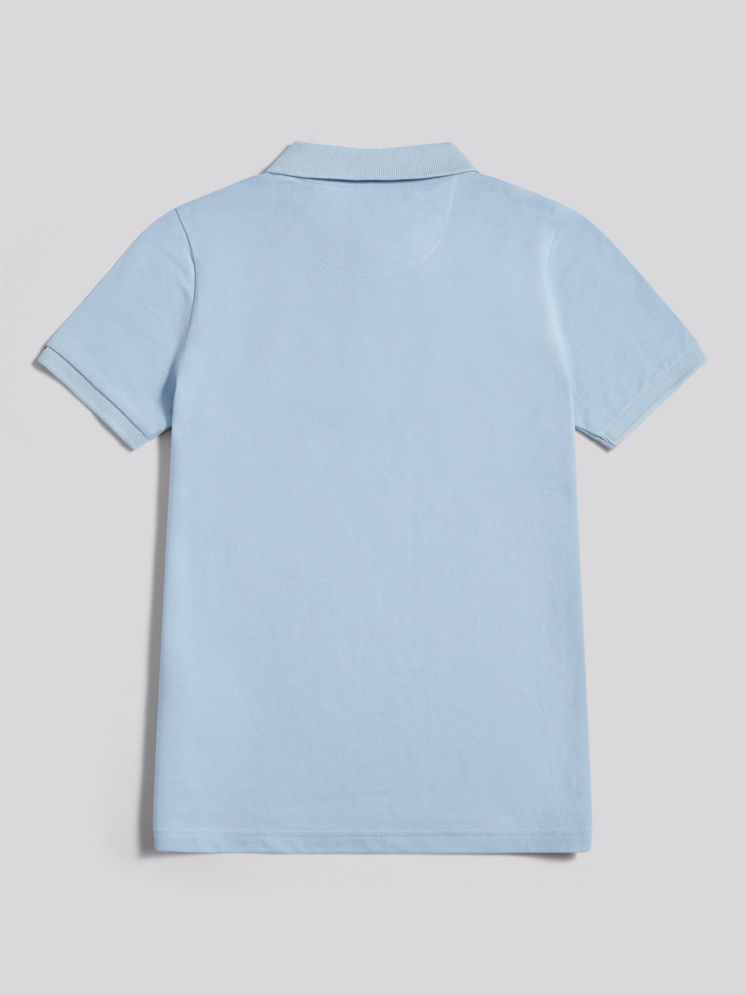 DHM Pique Polo Chambray Blue - Image 7