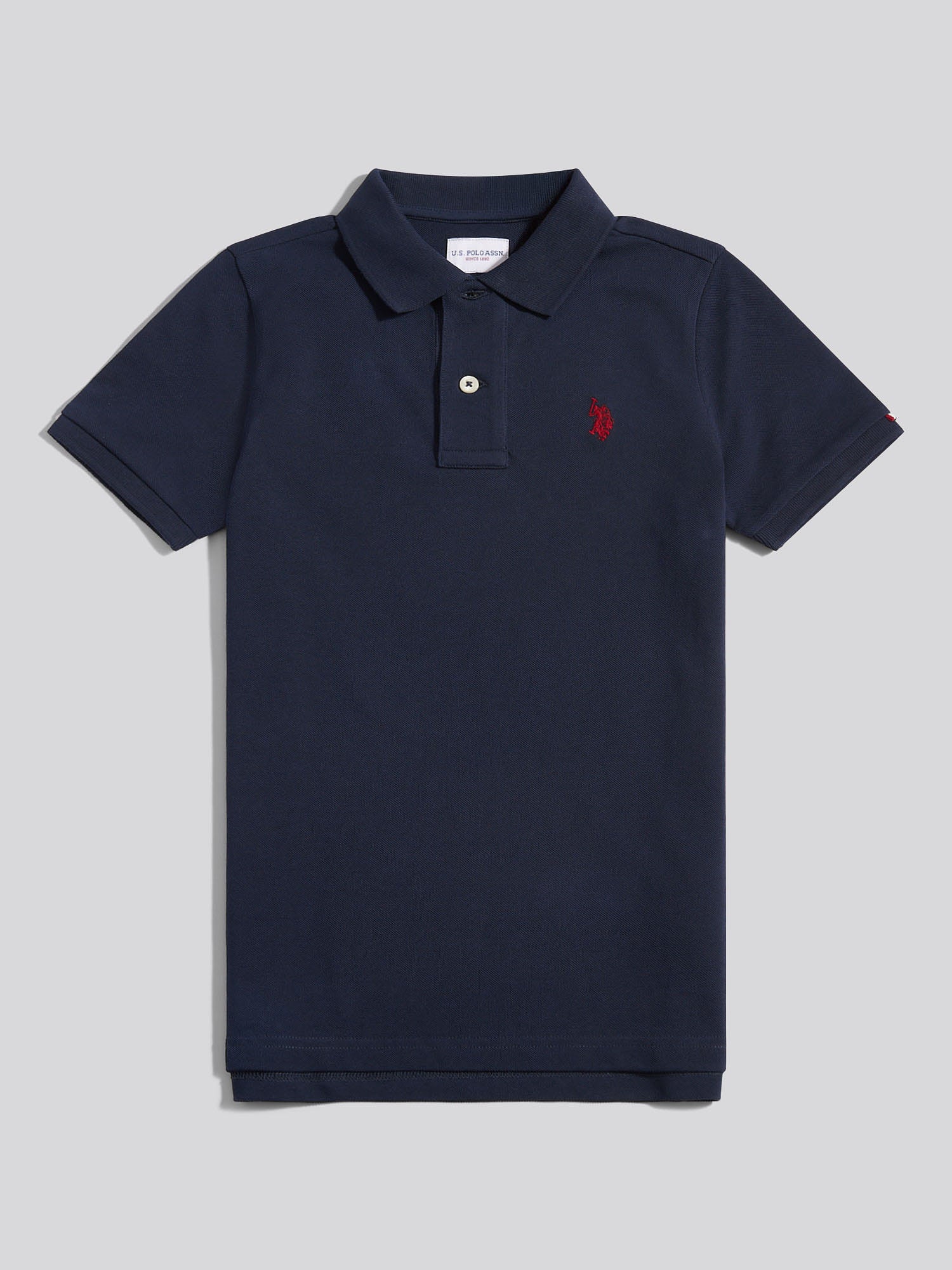 DHM Pique Polo Dark Sapphire Navy/Haute Red Dhm - Image 5