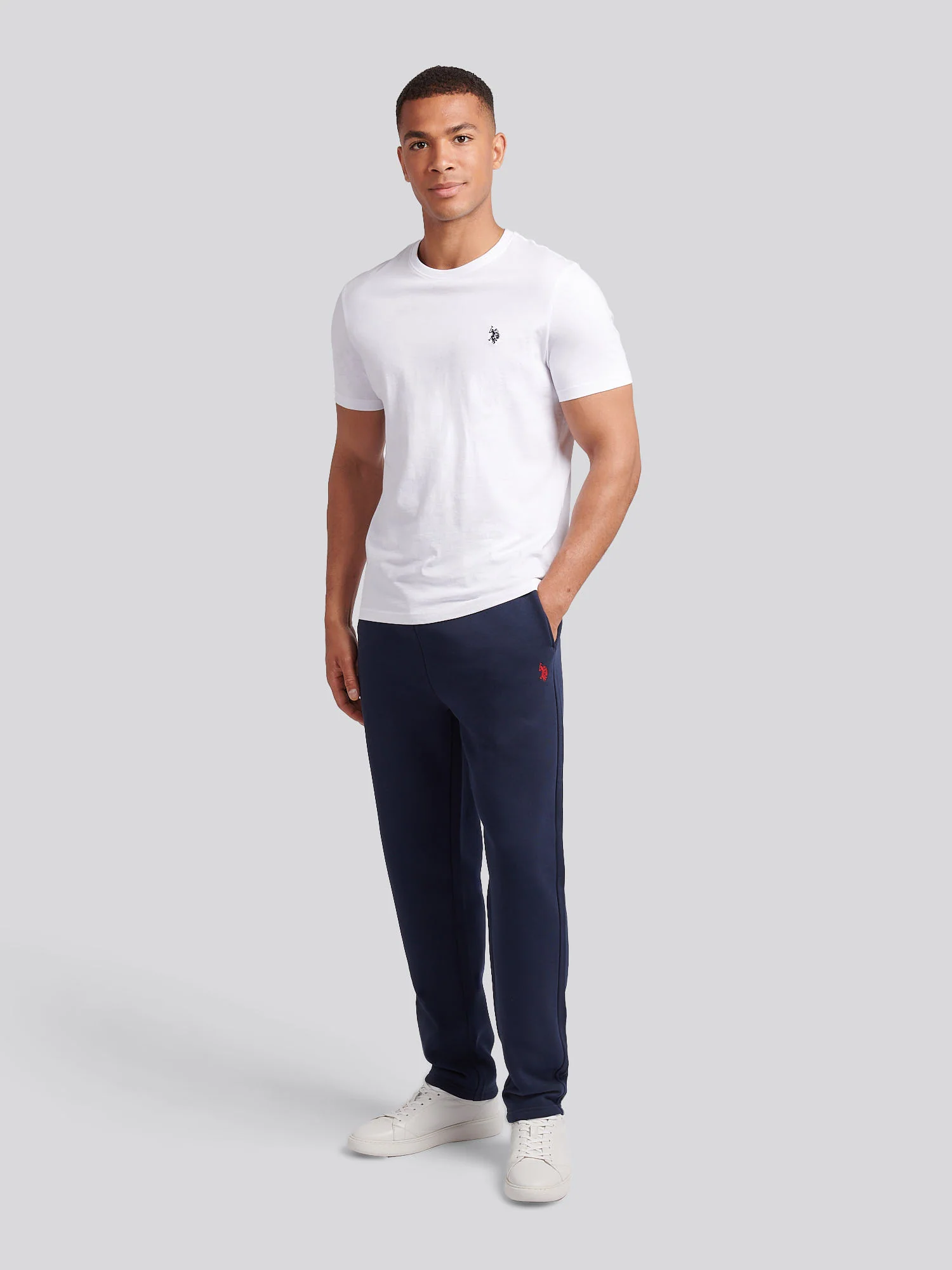 DHM prosta noga LB Jogger Dark Sapphire Navy/Haute Red Dhm - Image 3