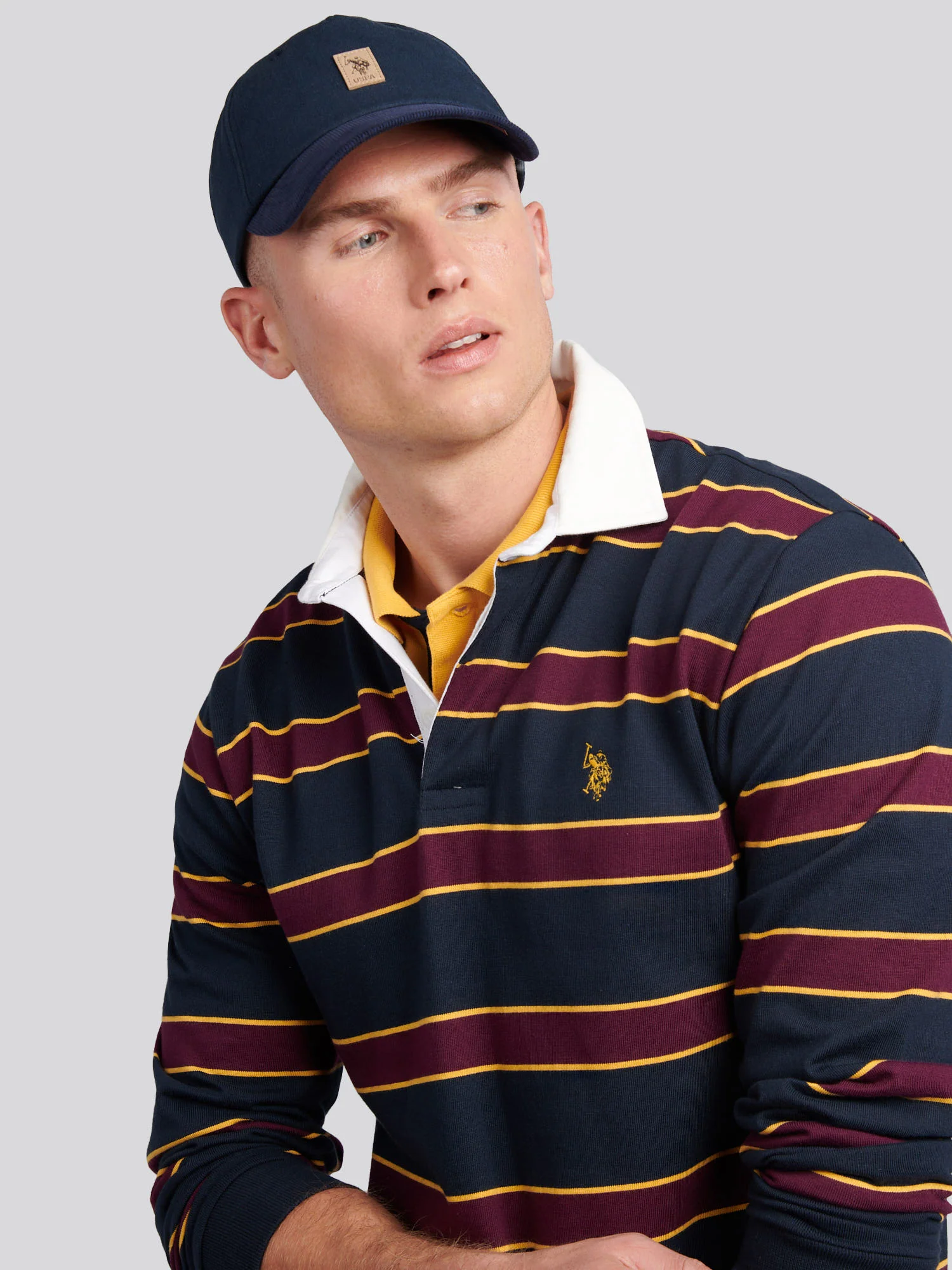 DHM Stripe Rugby Dark Sapphire Navy - Image 3