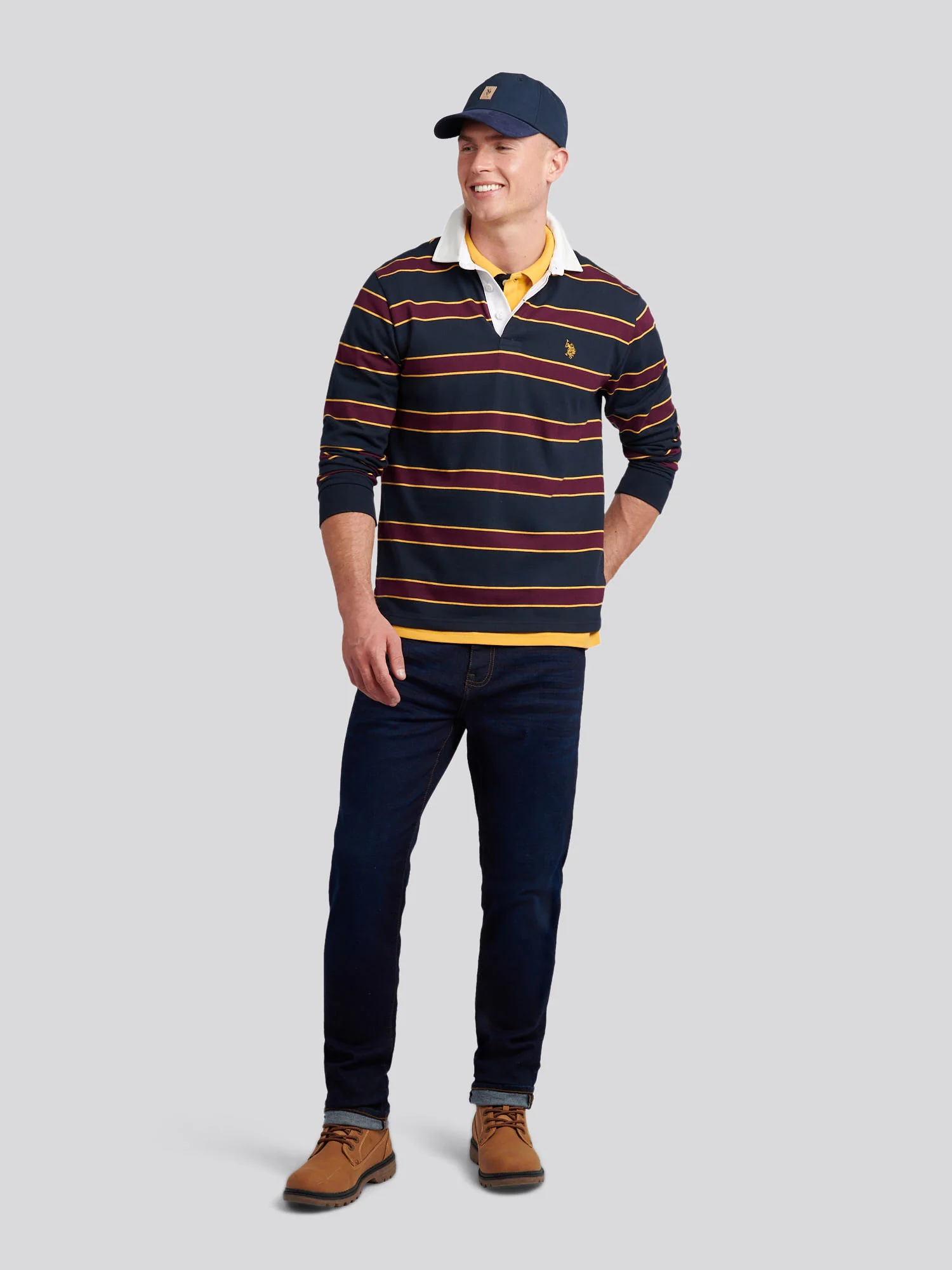 DHM Stripe Rugby Dark Sapphire Navy - Image 4