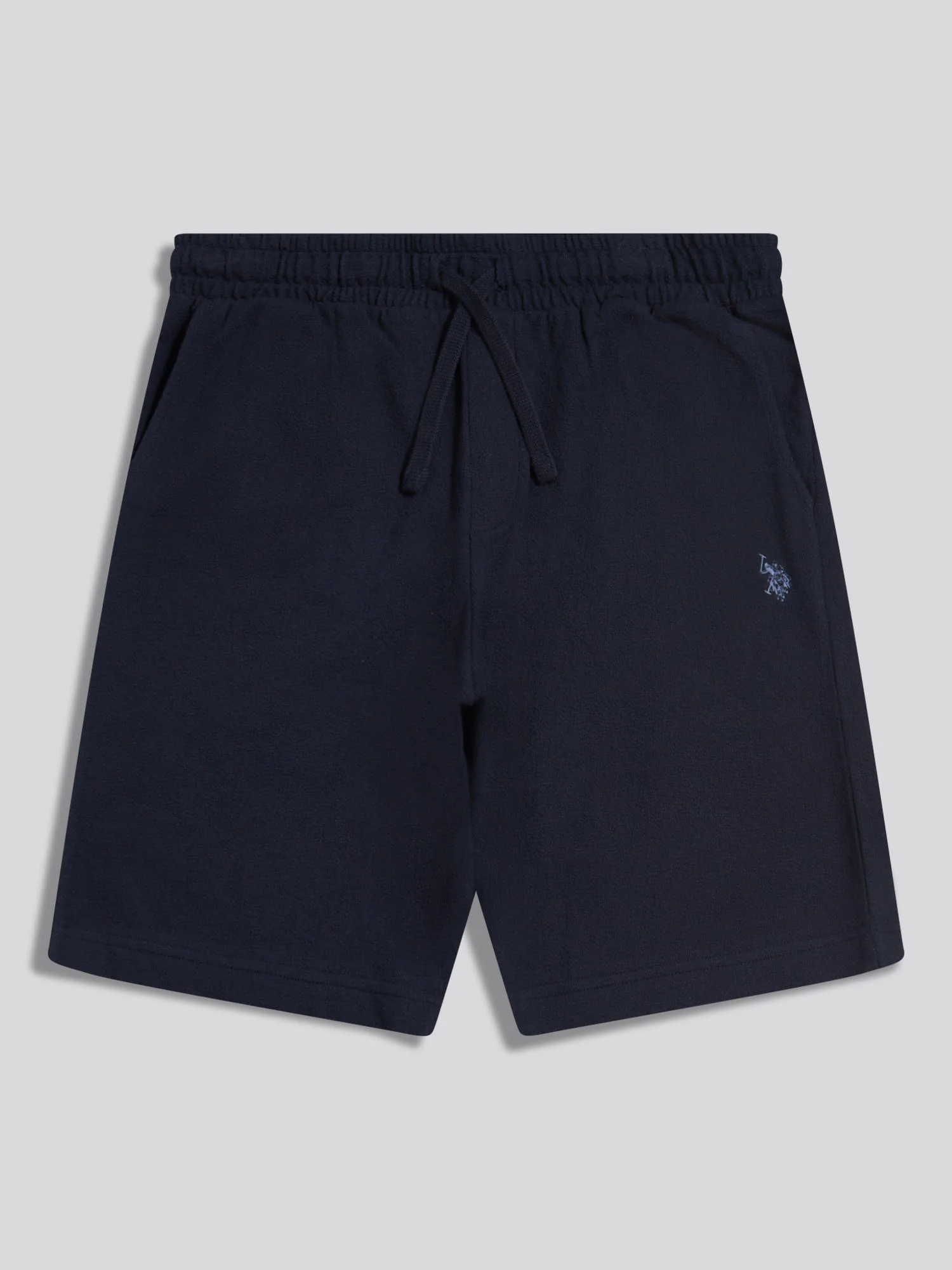 Mens Terry Sweat Shorts Dark Sapphire Navy / Moonlight Blue DHM - Image 5