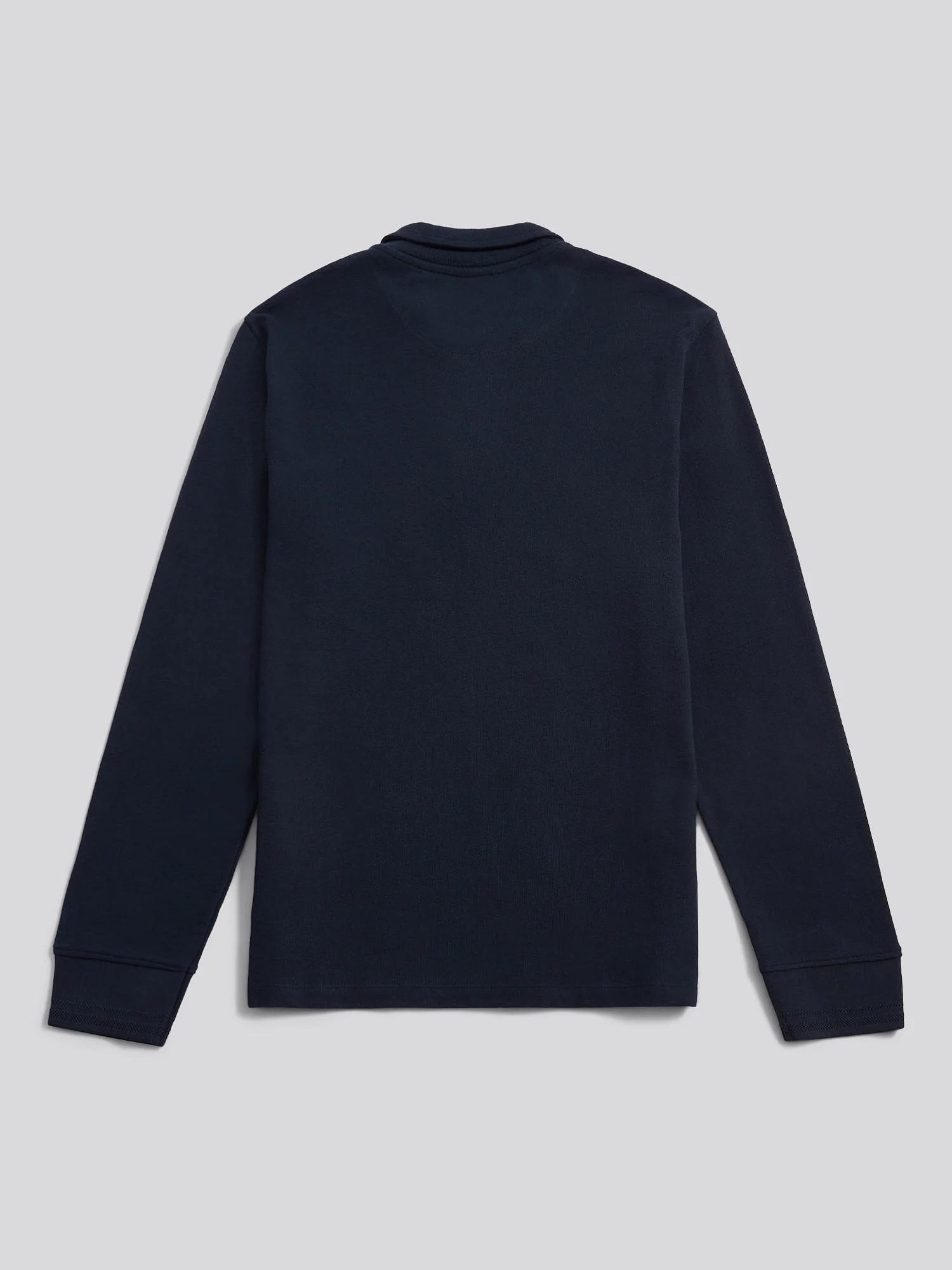 Płaski pala tekstura Zip ls Polo Dark Sapphire granatowy/księżycowy światło niebieski - Image 6