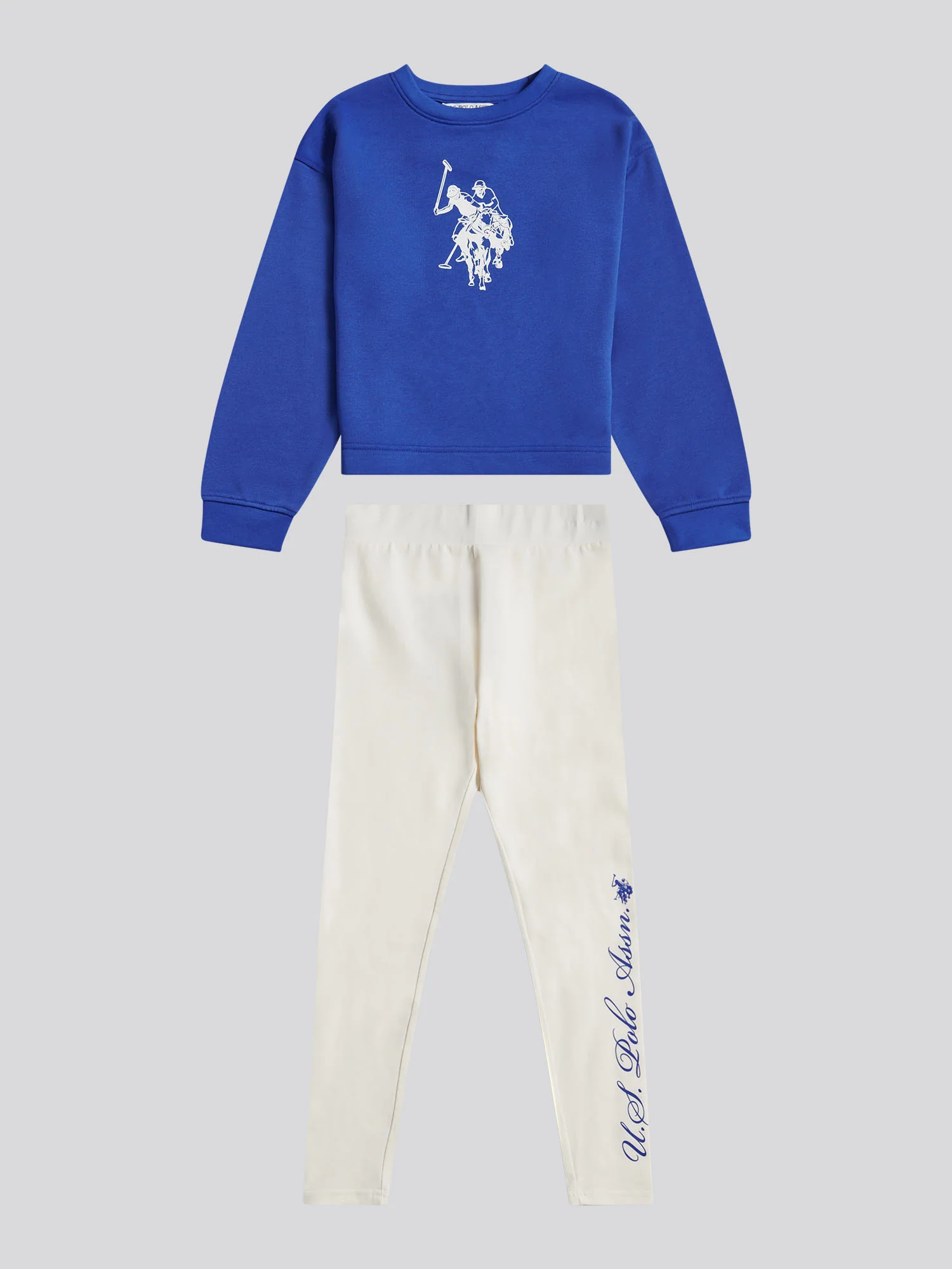 Girls Graphic Boxy Sweat & Legging Set Dazzling Blue - Image 11