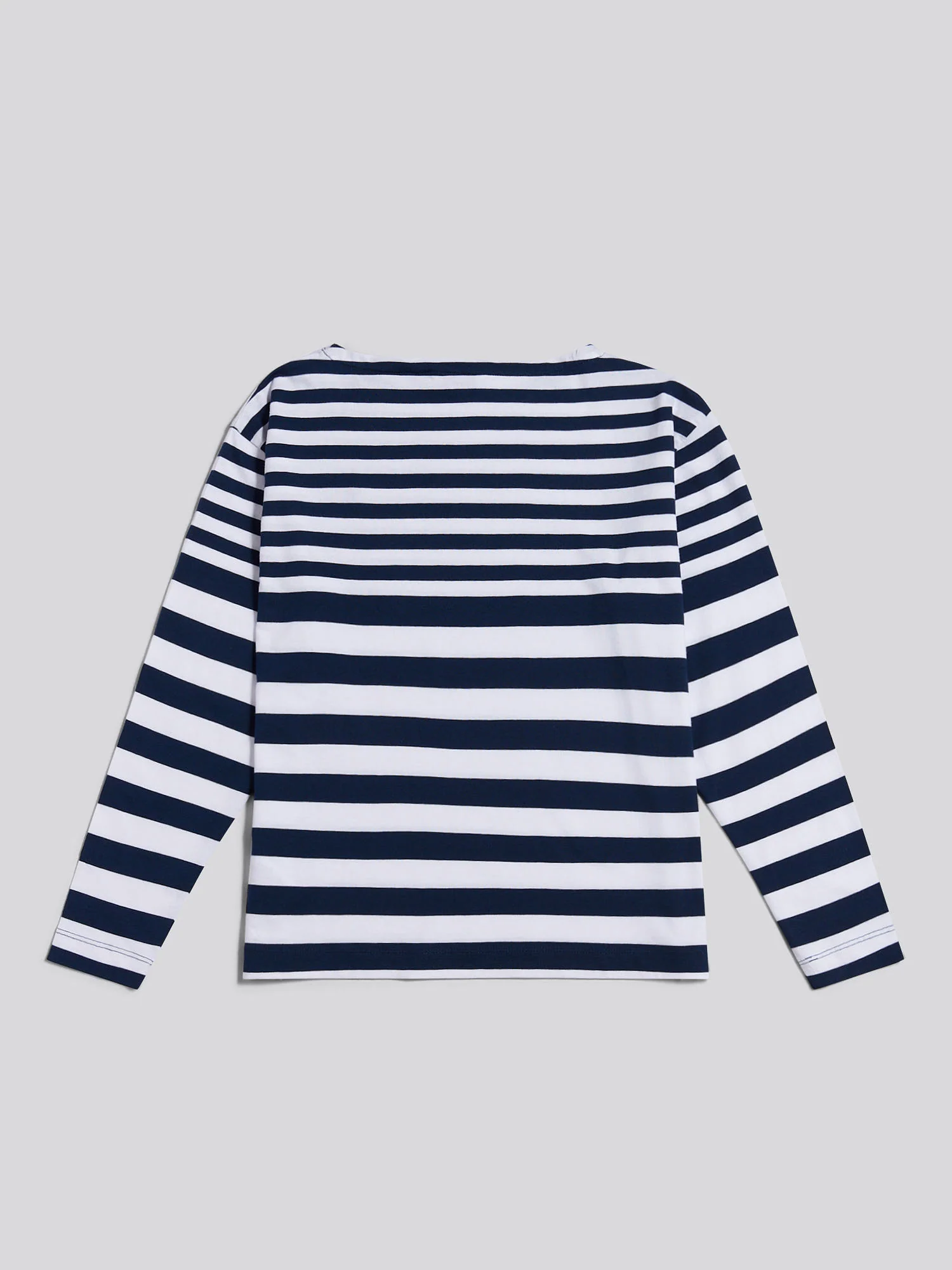 Gradient Stripe Boatneck Tee Navy Iris - Image 6