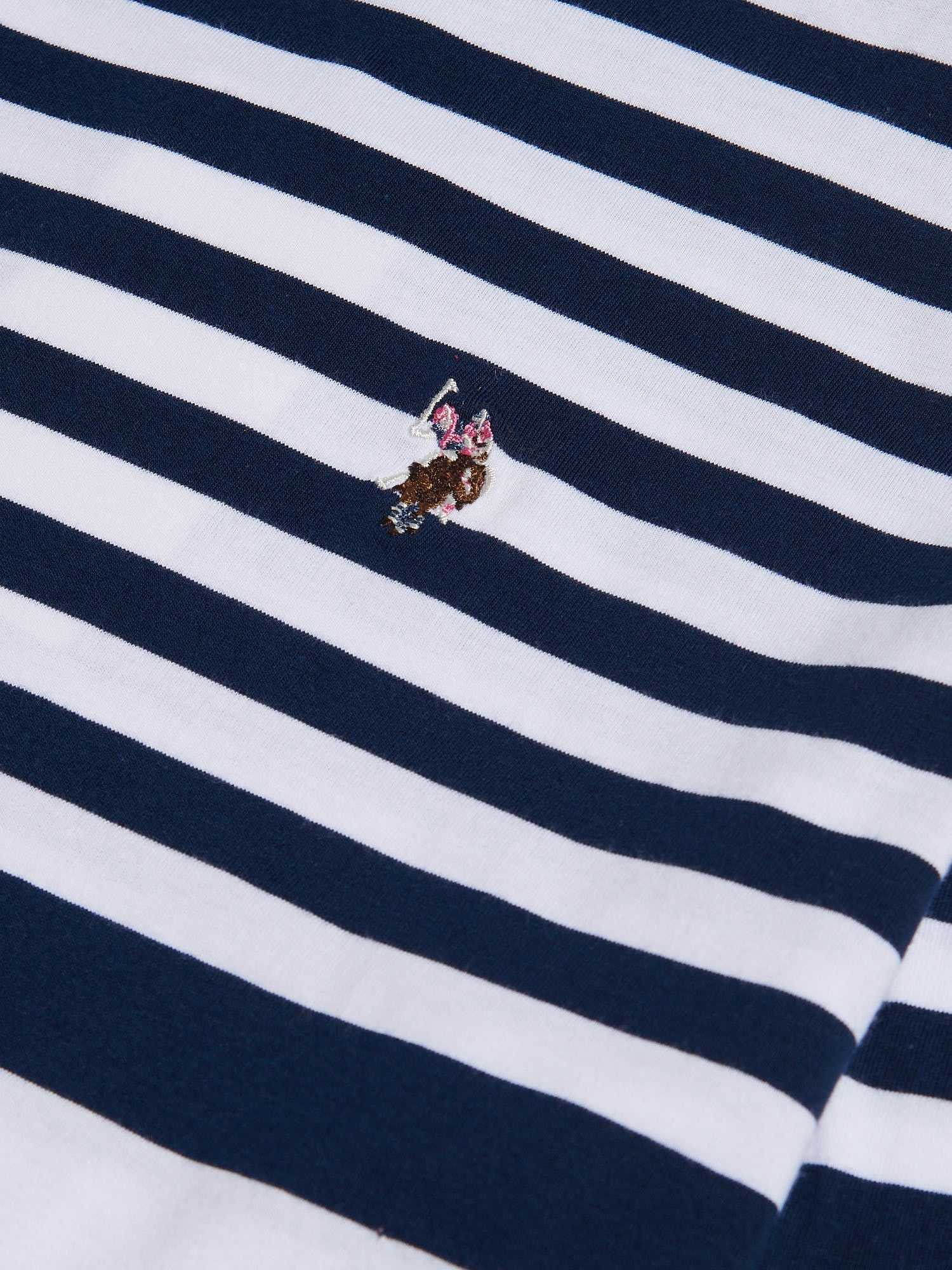Gradient Stripe Boatneck Tee Navy Iris - Image 7
