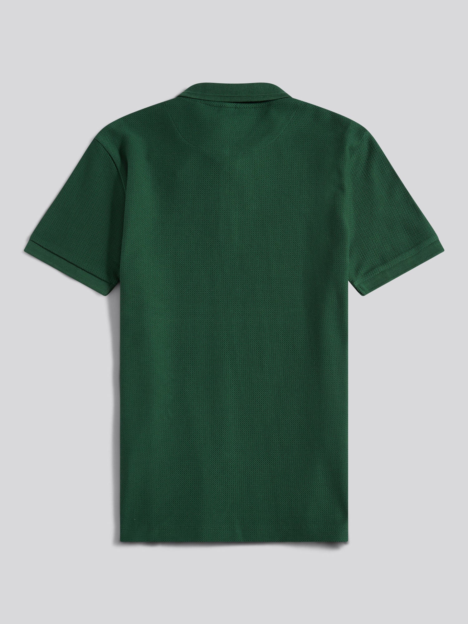 Herringbone Tekstura SS Polo Pineneedle - Image 6
