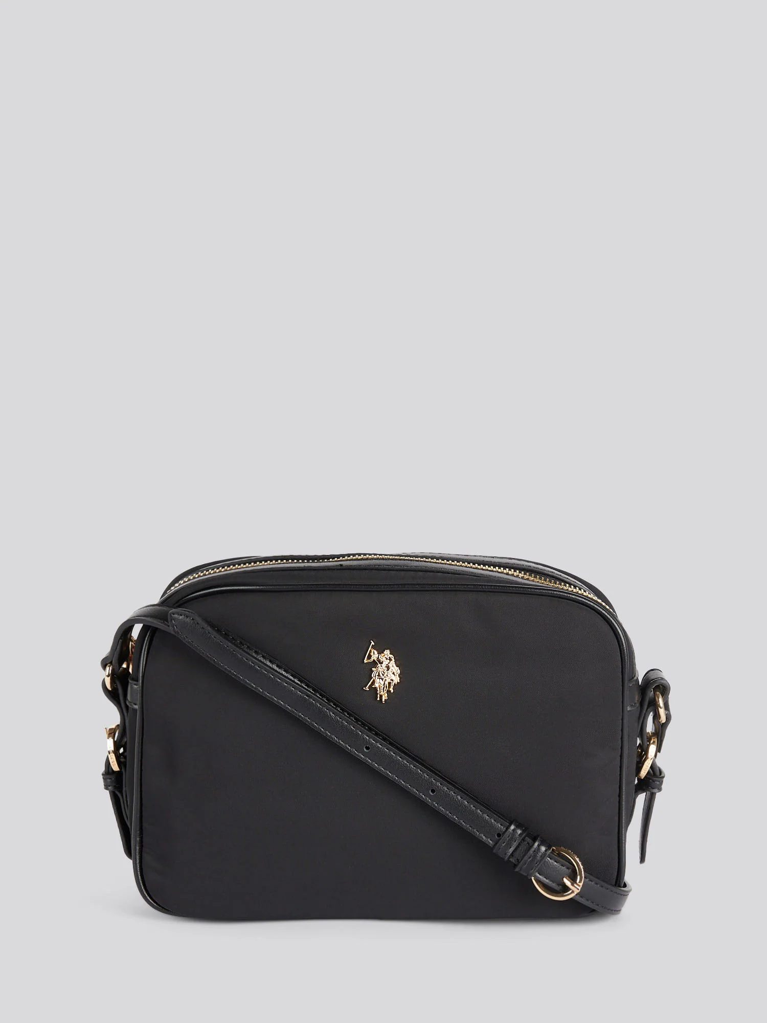 Houston Crossbody poliester/pu czarny
