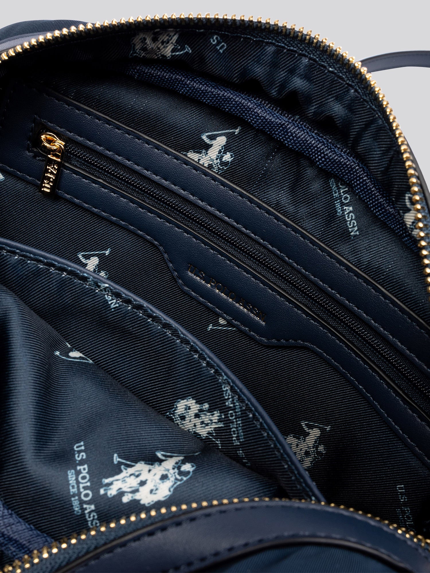 Houston Crossbody Polyester/PU Navy - Image 2
