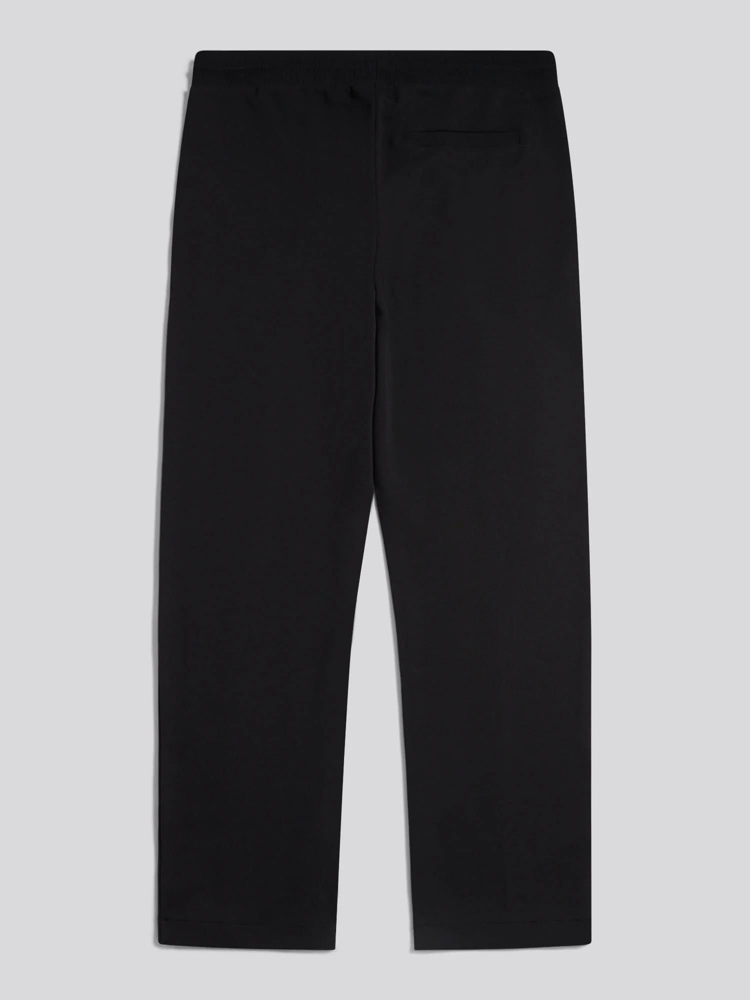 Mens Interlock Pintuck Joggers Black Bright White DHM - Image 6