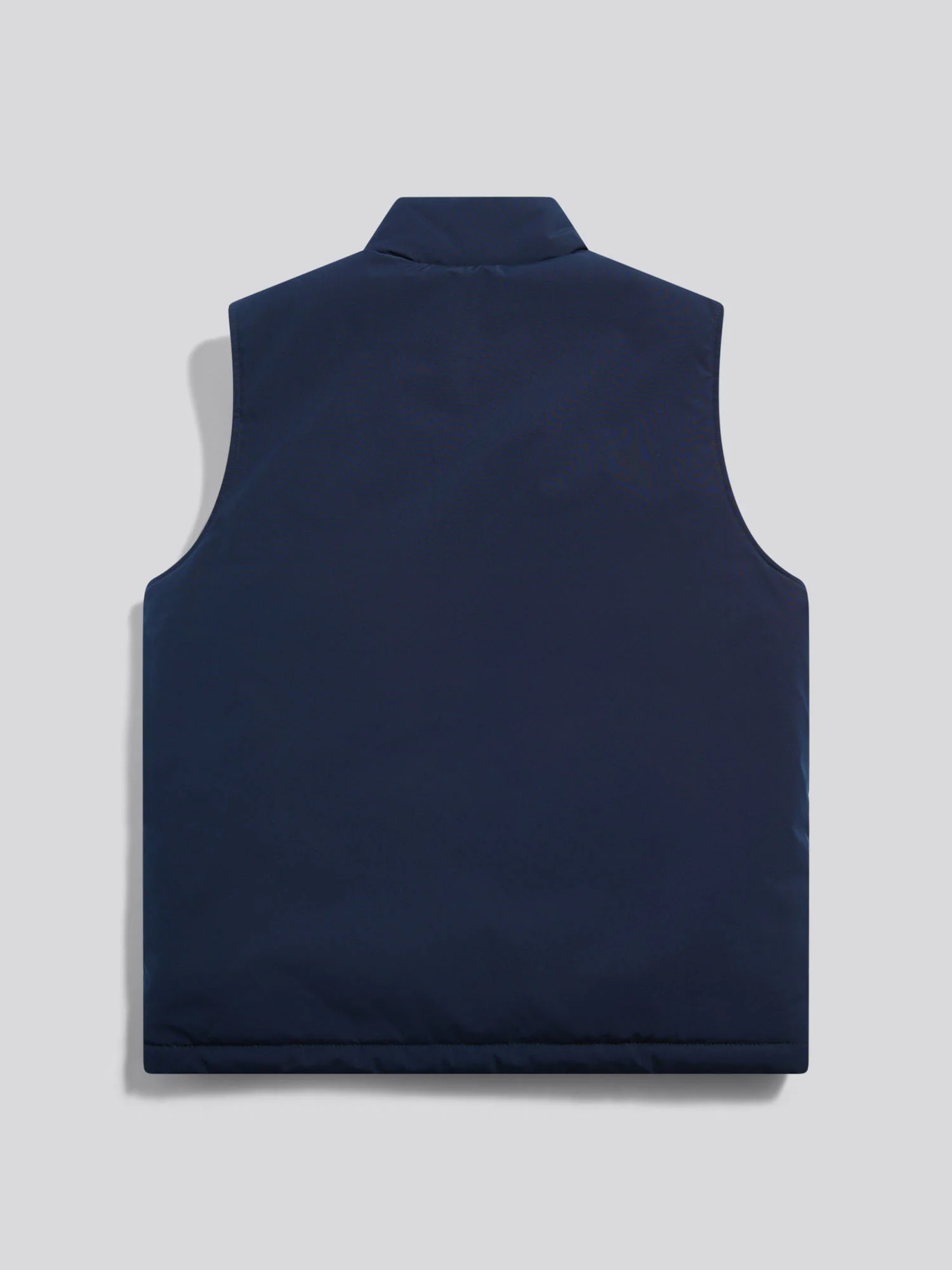 Mens Jersey Lined Quilted Gilet Dark Sapphire Navy / Moonlight Blue DHM - Image 7