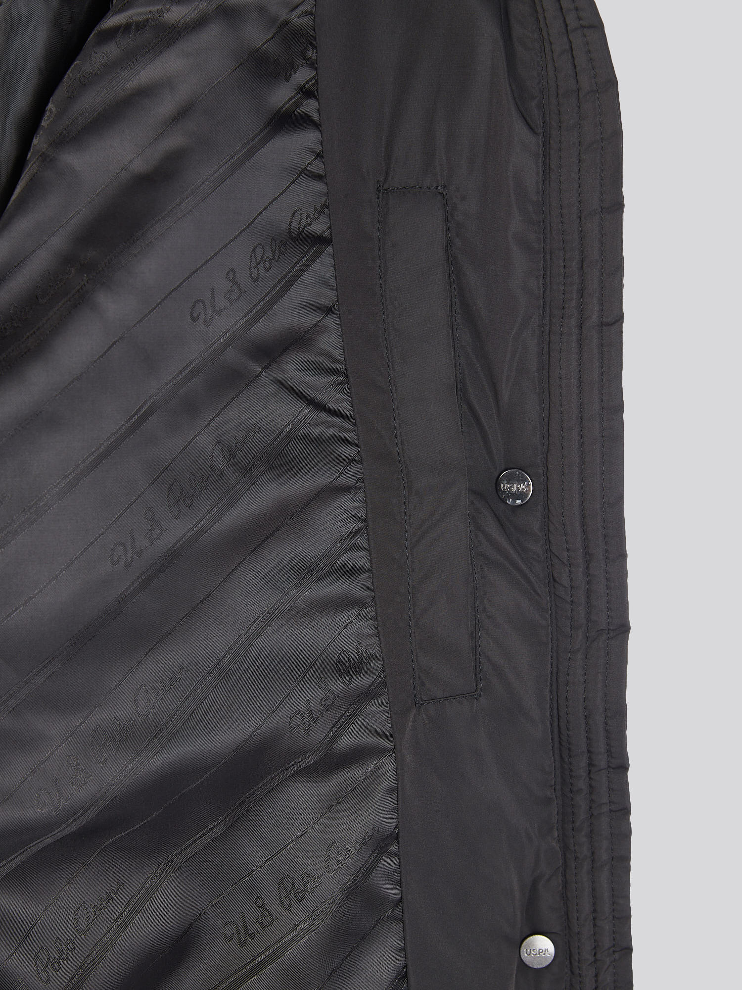 Longline Square Quilt Puffer Coat Black - Image 12