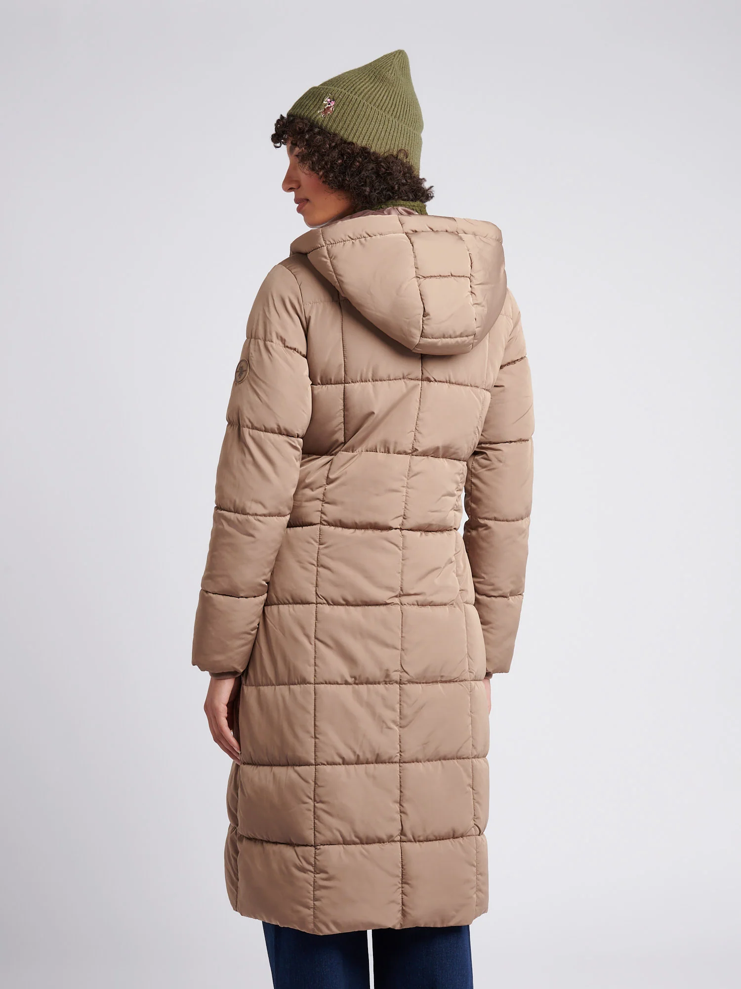 Longline Square Quilt Puffer Płaszcz Bezpłatny - Image 4