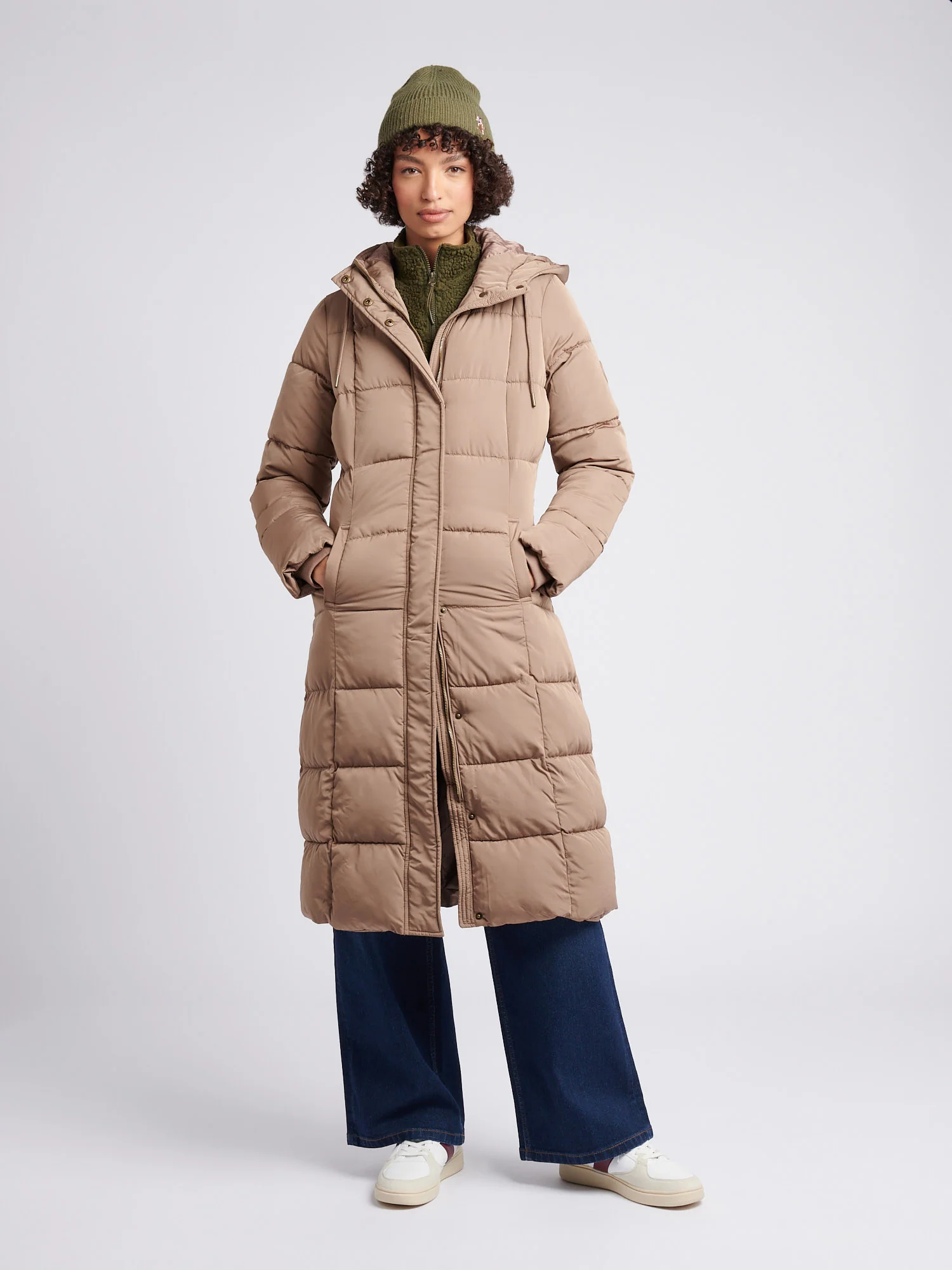 Longline Square Quilt Puffer Płaszcz Bezpłatny - Image 6