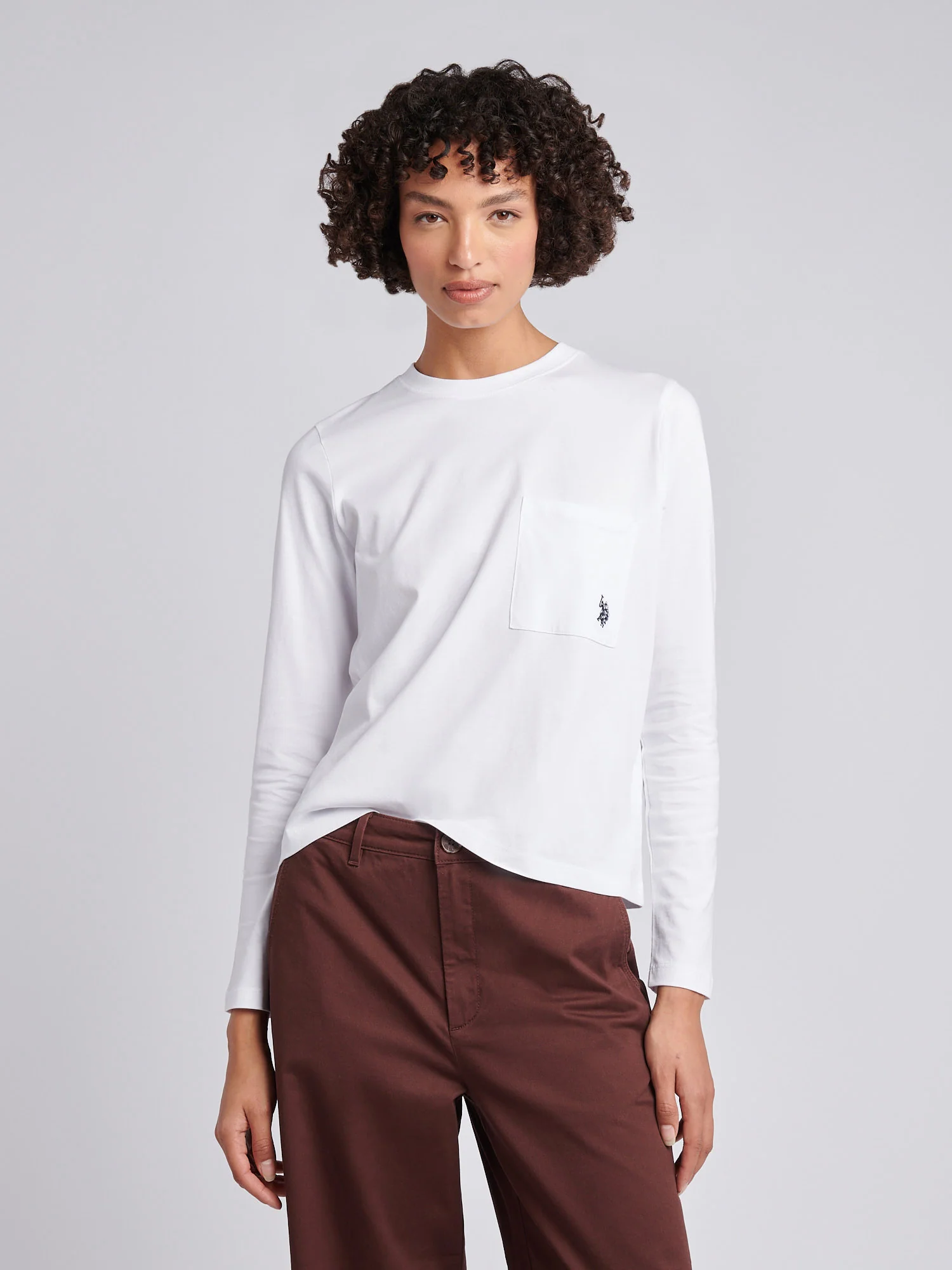 LS Pocket Tee Bright White