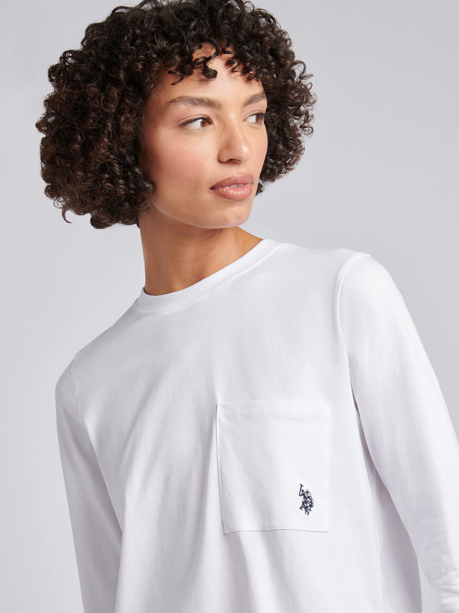 LS Pocket Tee Bright White - Image 2