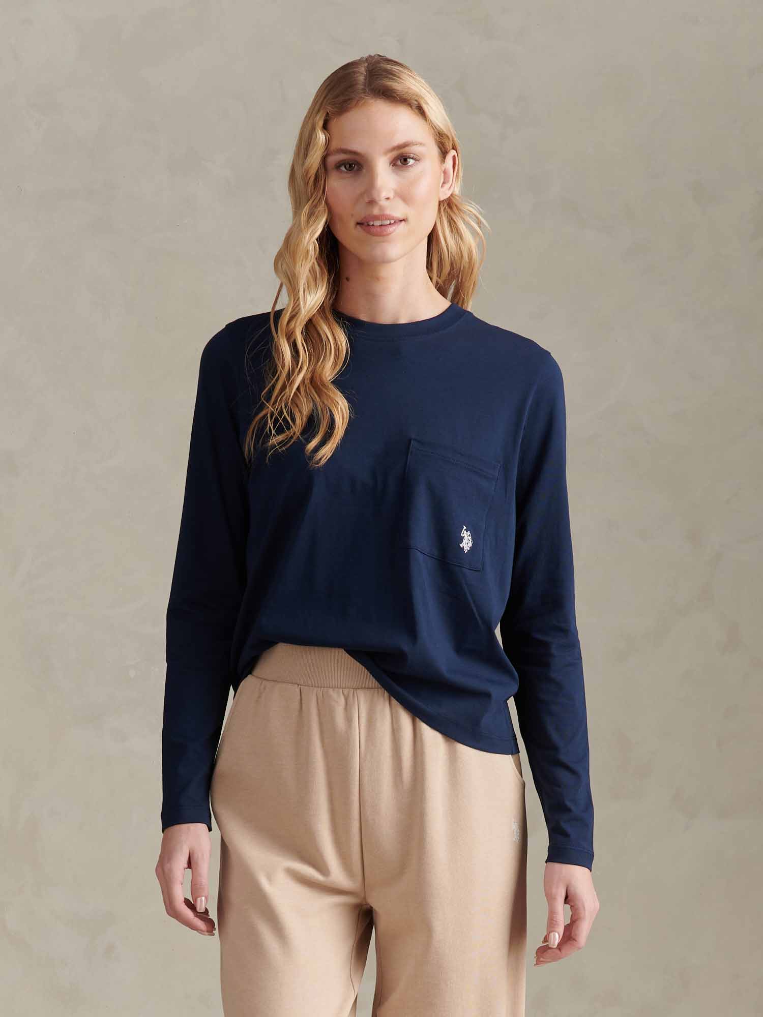 LS Pocket Tee Navy Iris