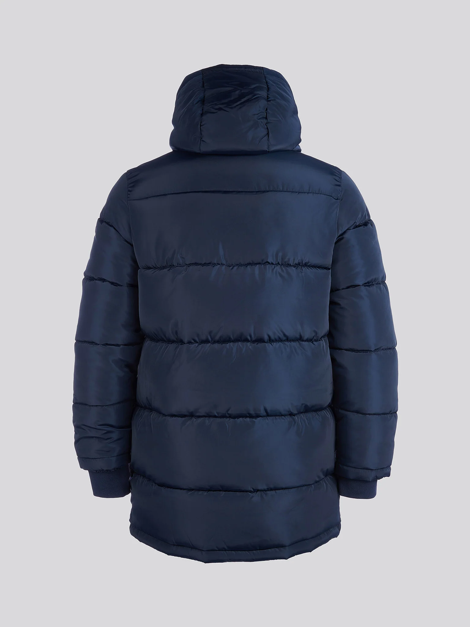 Męska klasyczna Longline Puffer Kurtka w ciemnym szafirowym granatowym - Image 10