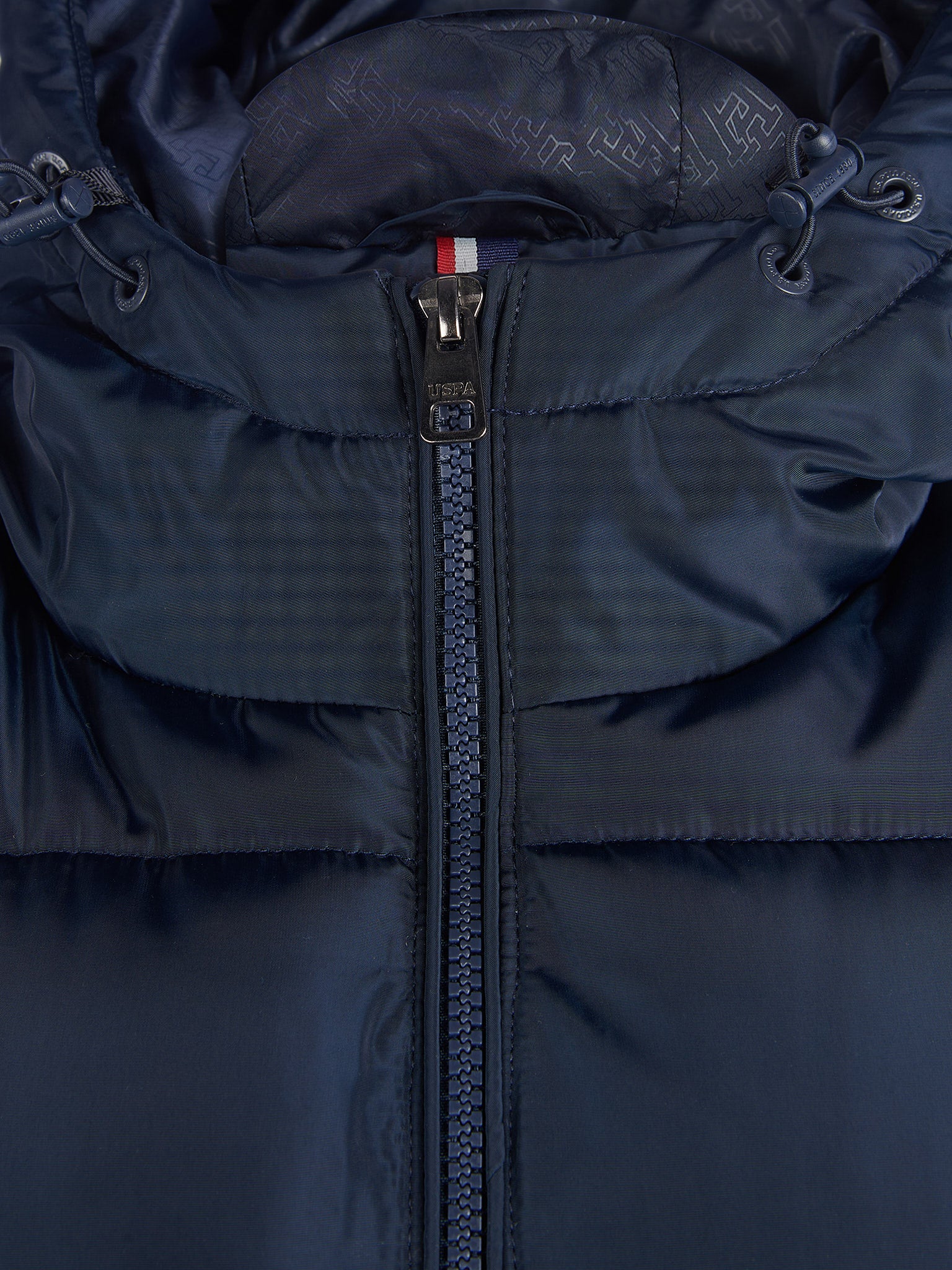 Męska klasyczna Longline Puffer Kurtka w ciemnym szafirowym granatowym - Image 11