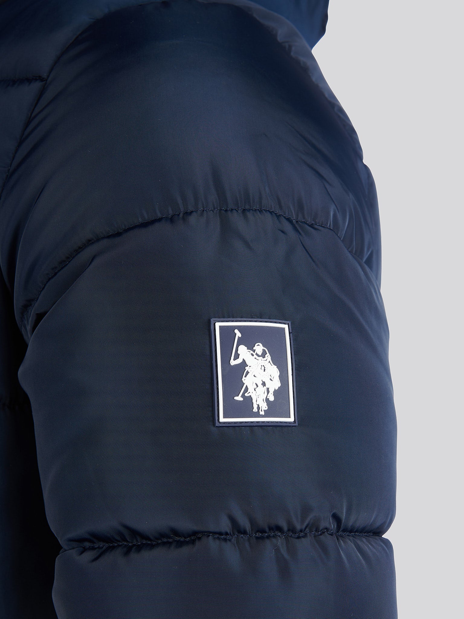 Męska klasyczna Longline Puffer Kurtka w ciemnym szafirowym granatowym - Image 12
