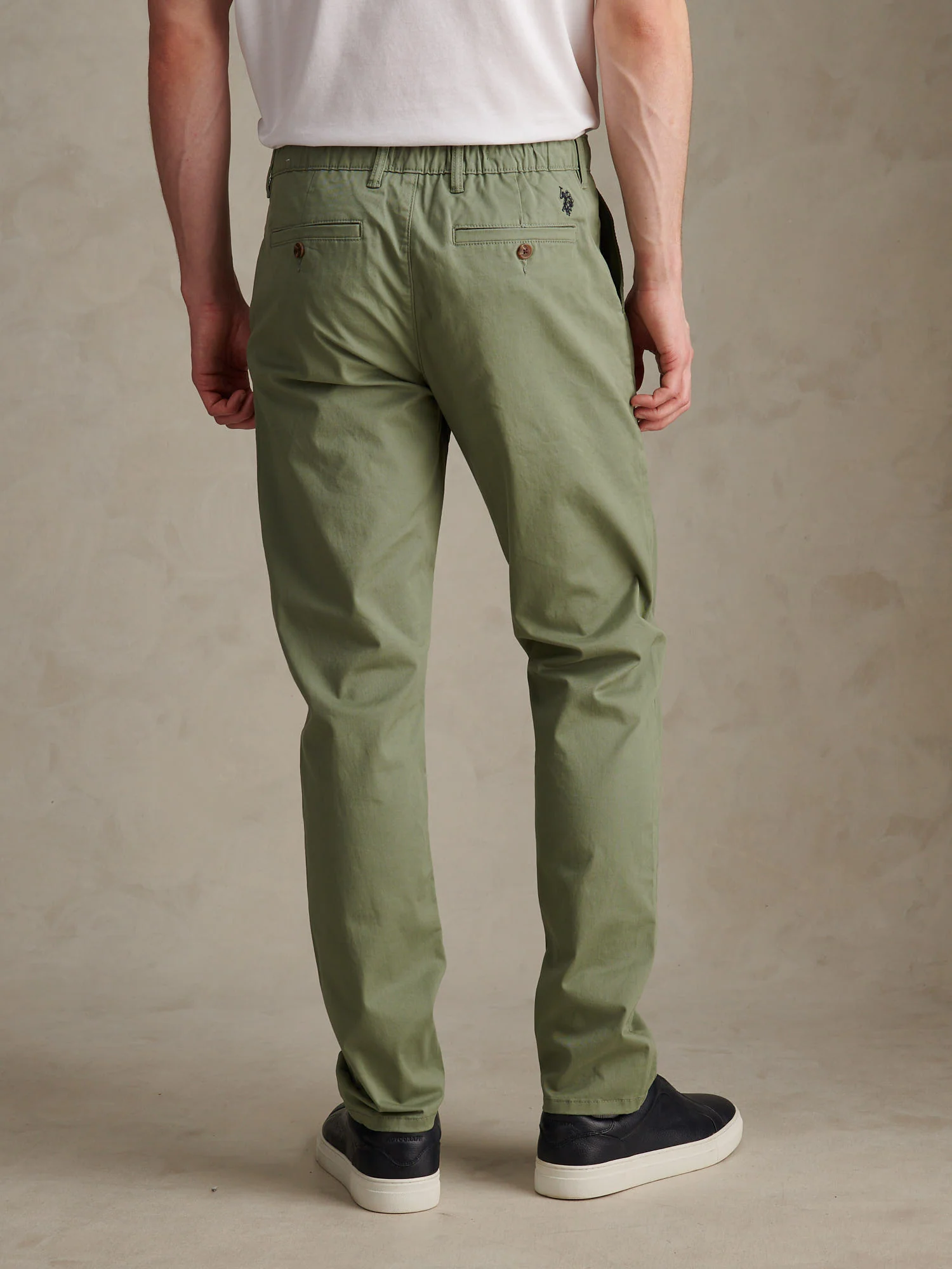 Mens Comfort Waist Classic Chino Sea Spray - Image 3
