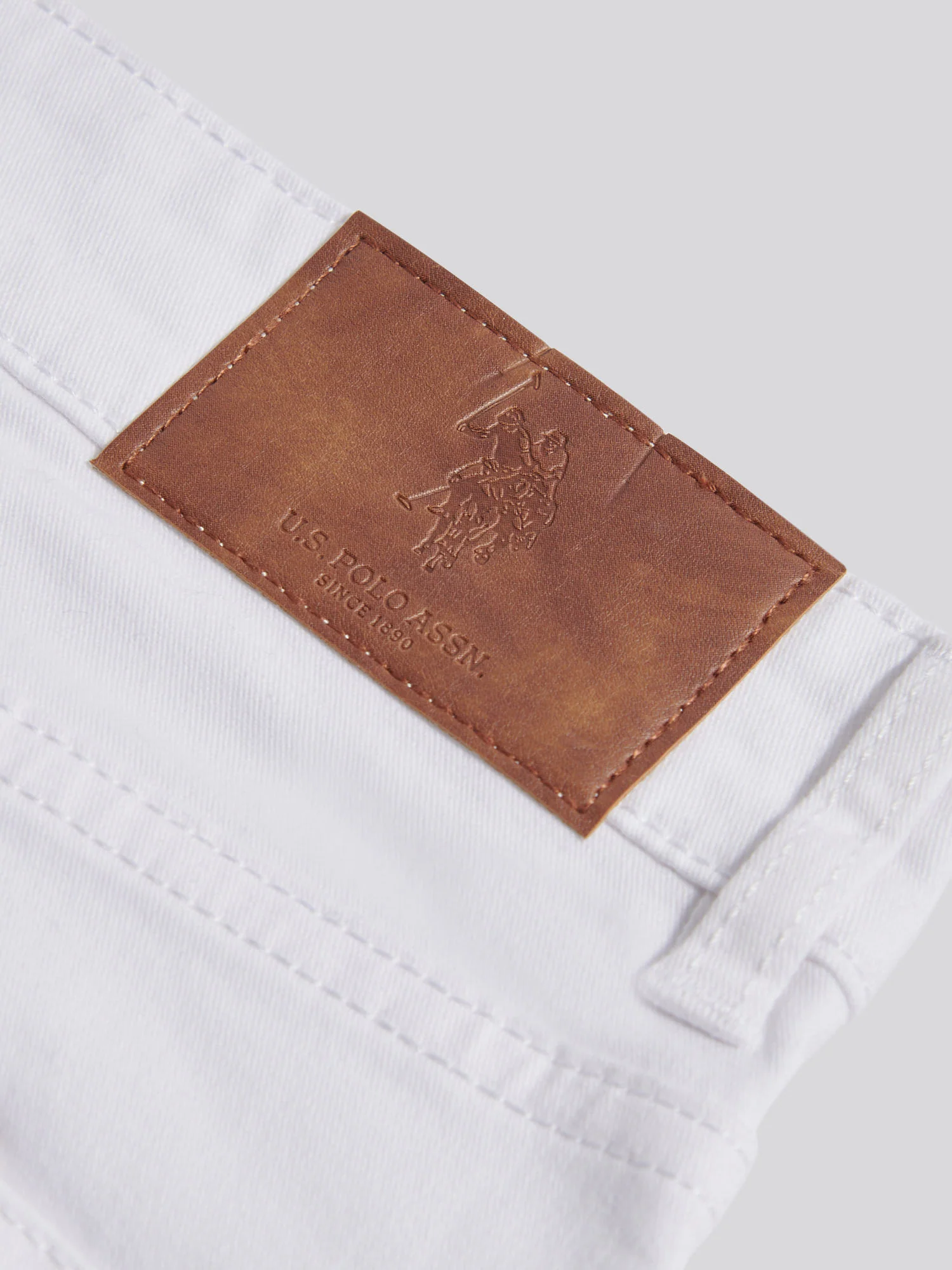 Mens Core 5 Pocket Trousers Bright White - Image 9