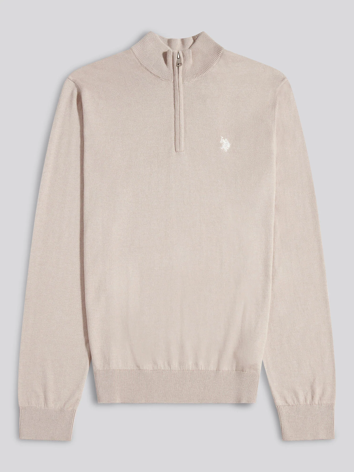 Męskie bawełniane lejek szyi 1/4 zip w atmosferze - Image 5