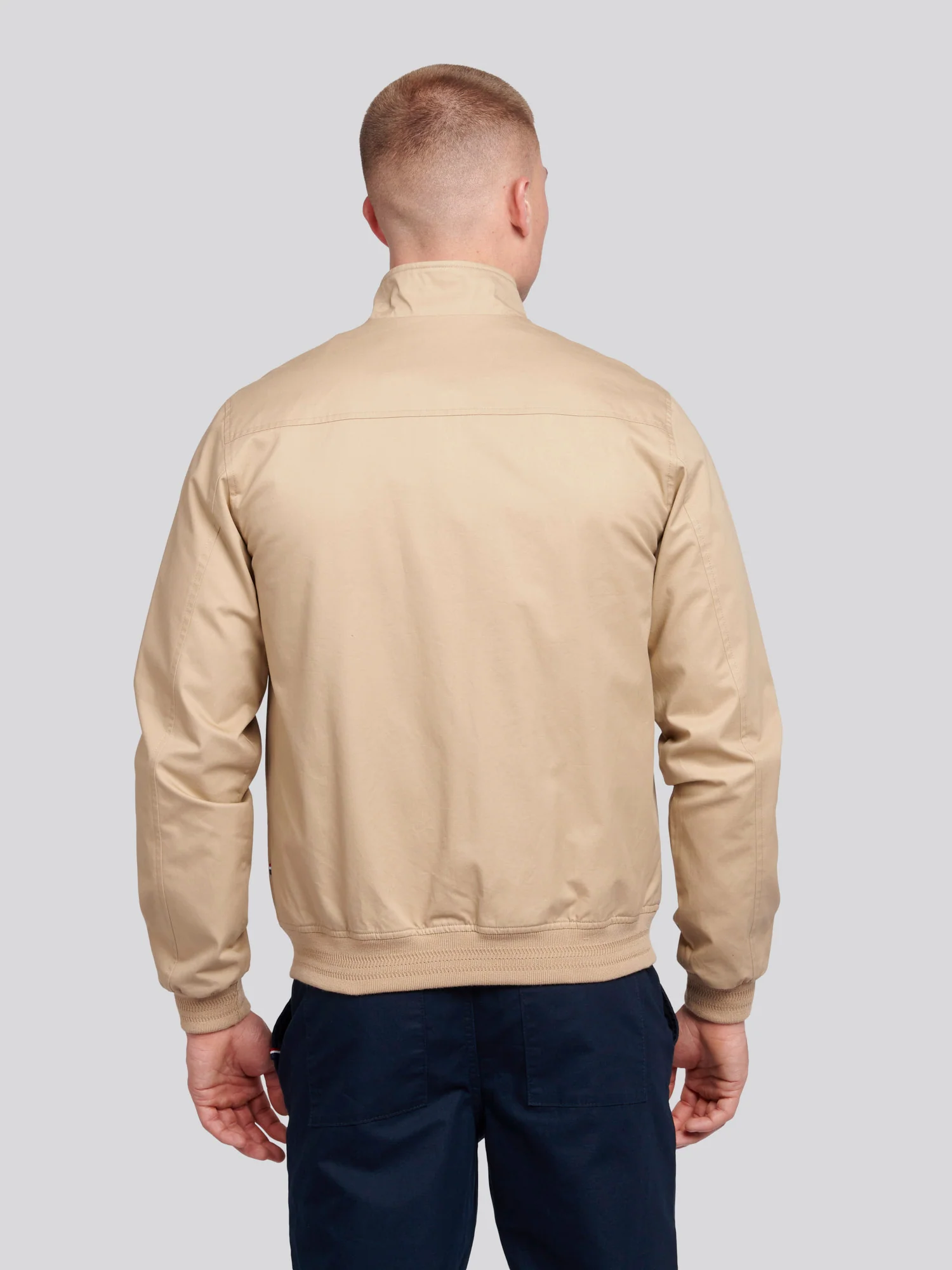 Mens Cotton Twill Harrington Kurtka w kukurydzy - Image 4