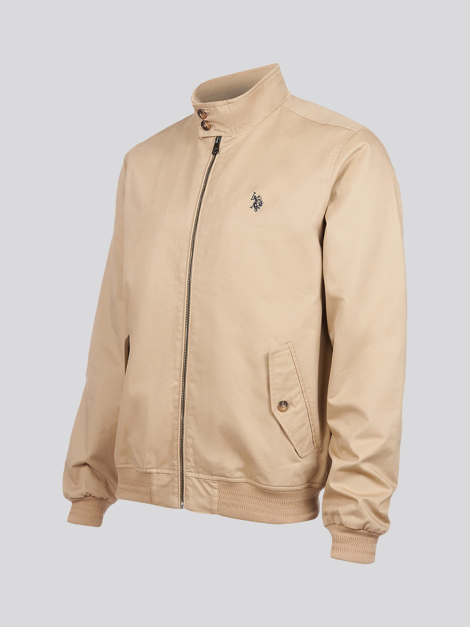 Mens Cotton Twill Harrington Kurtka w kukurydzy - Image 7